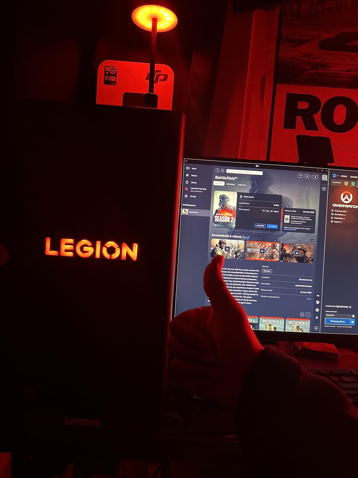 Lenovo Legion Tower 5i - AI-Powered Gaming PC - Intel Core Ultra 7 265F Processor - NVIDIA GeForce RTX 5060 Ti Graphics - 16 GB Memory - 1 TB Storage customer photo 1