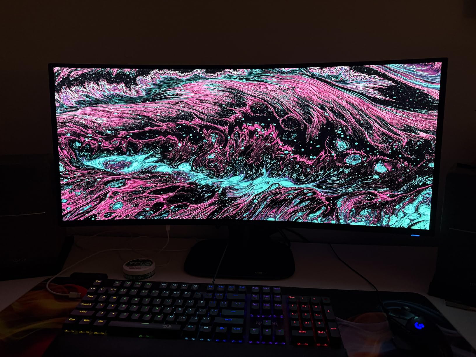 Alienware 34 240Hz QD-OLED Curved Gaming Monitor - AW3425DW - 34.2-inch WQHD (3440 x 1440) 0.03ms Display, 1800R Curve, AMD FreeSync Premium Pro, VESA AdaptiveSync, DisplayHDR TrueBlack 400 customer photo 1