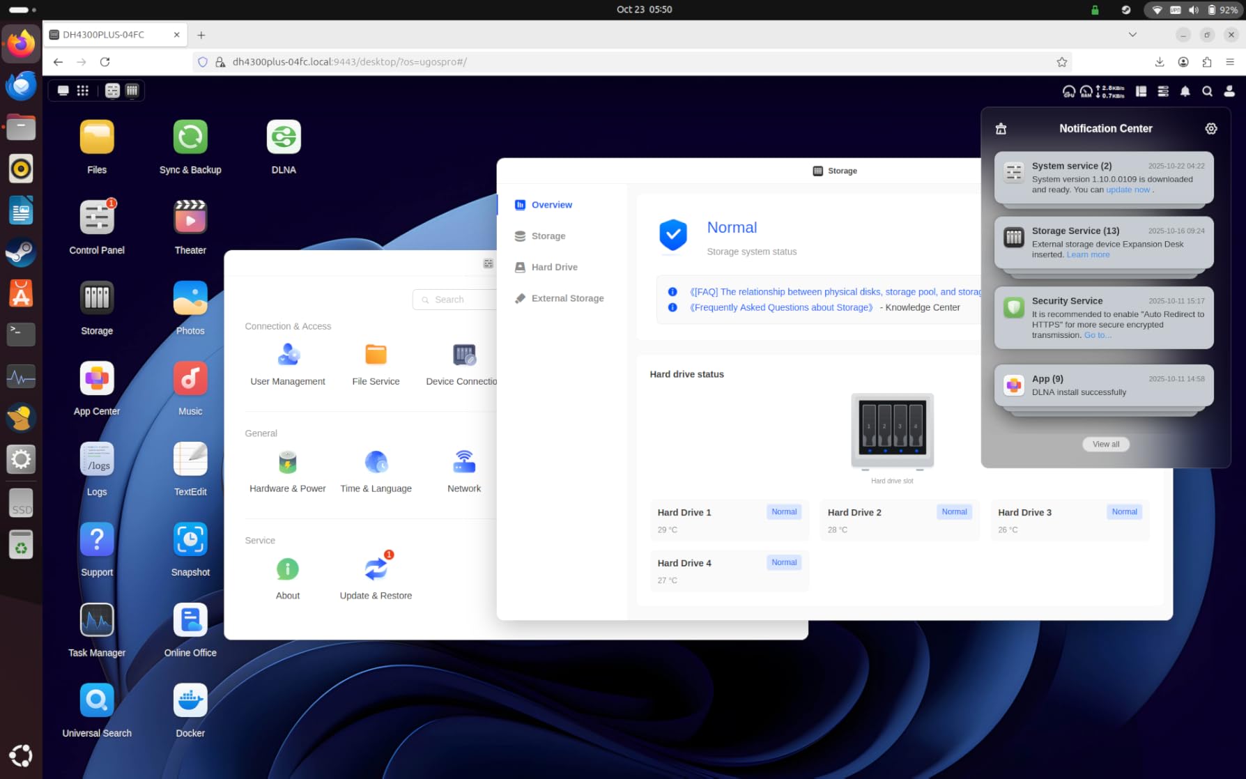 UGREEN NASync DH4300 Plus 4-Bay Desktop NAS, Support Capacity 128TB (Diskless), Remote Access, AI Photo Album, Beginner Friendly, 8GB LPDDR4X RAM, 2.5GbE, 4K HDMI customer photo 2