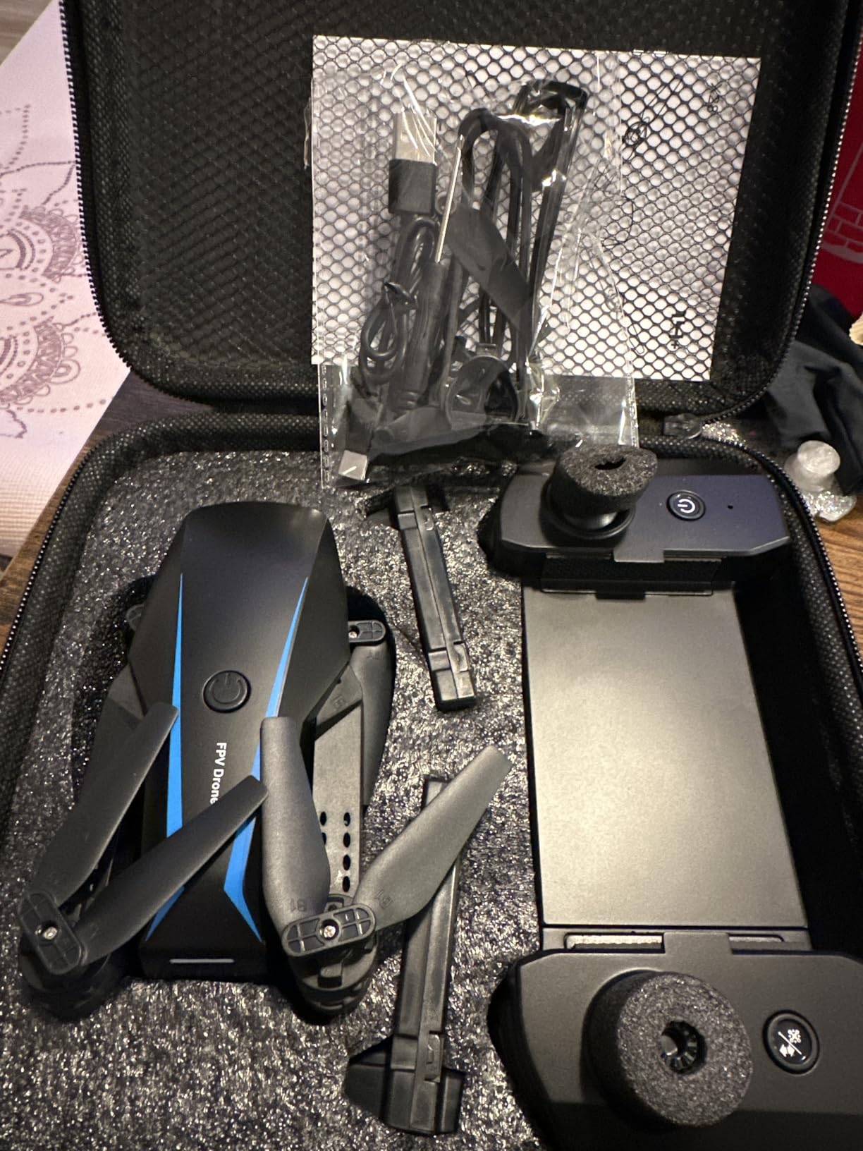 Drone with Camera - Drones for Adults, with 2 Batteries, Carrying Case, Propellers, 1080P HD Foldable Drone with Stable Hover, Trajectory Flight, Gravity Control, One Key Take Off/Land, 3D Flip customer photo 2