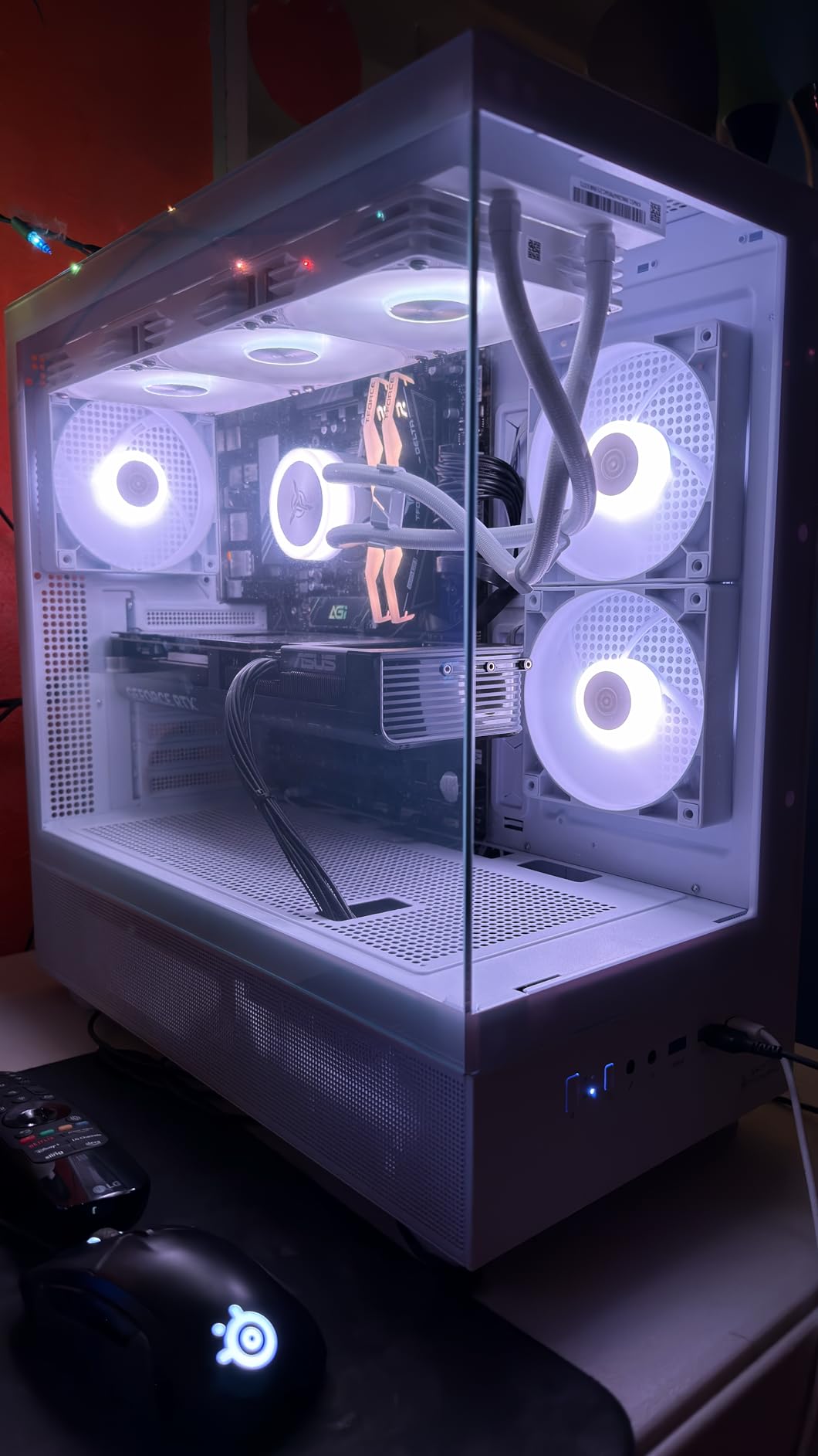 Skytech Gaming Azure 3 Desktop PC, Ryzen 7 9800X3D 4.7 GHz, NVIDIA RTX 5080 16GB, 2TB NVMe SSD, 32GB DDR5 RAM 6000 RGB, 850W Gold ATX 3 PSU, 360mm ARGB AIO, Wi-Fi, Win 11 customer photo 1