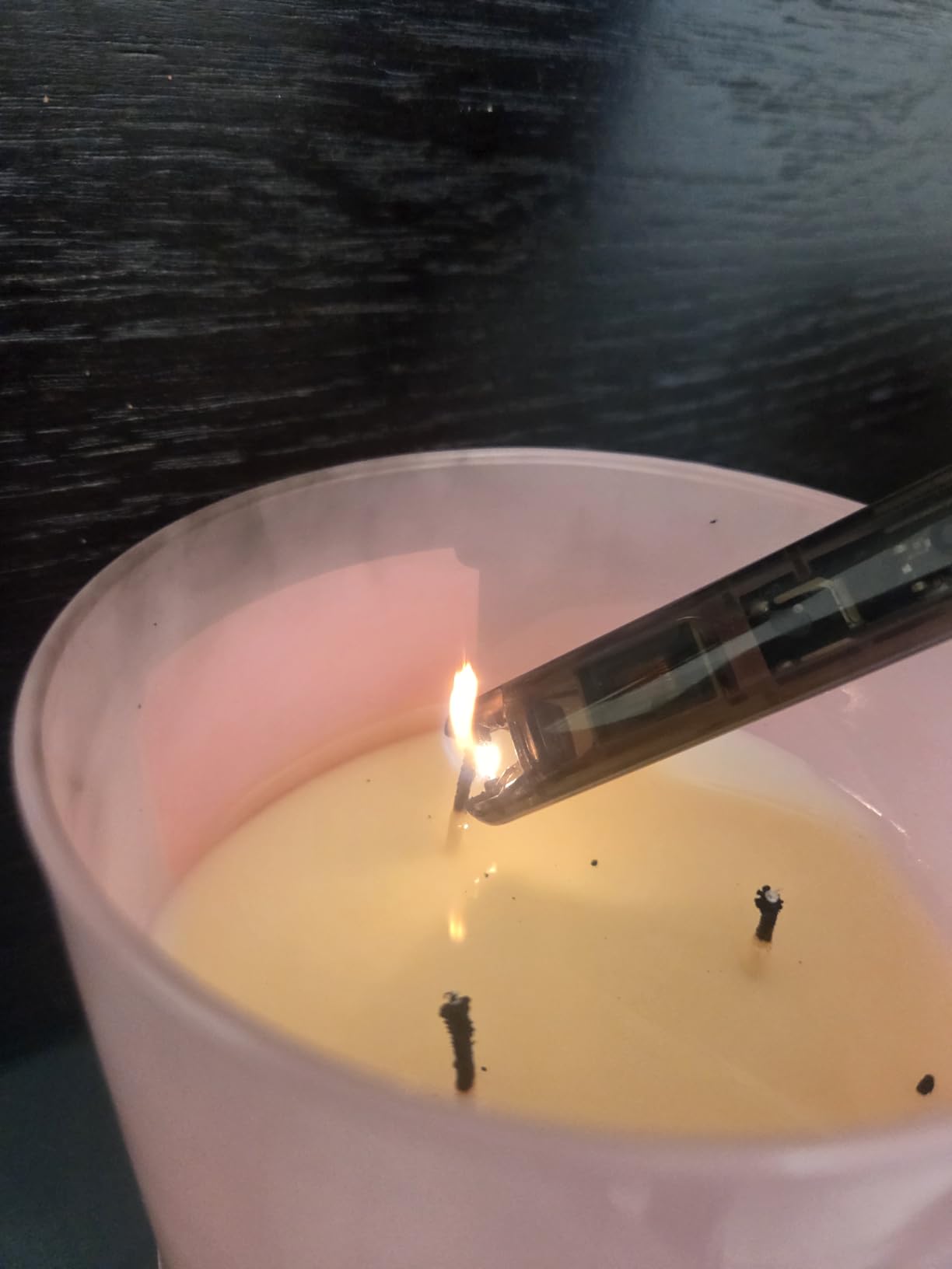 2 Pack Electric Candle Lighters - Rechargeable USB-C Arc Lighters with LED Display & Transparent See-Through Tech Design, Windproof Long Lighter for Candles,BBQ,Camping,Stoves,Stocking Stuffers customer photo 2