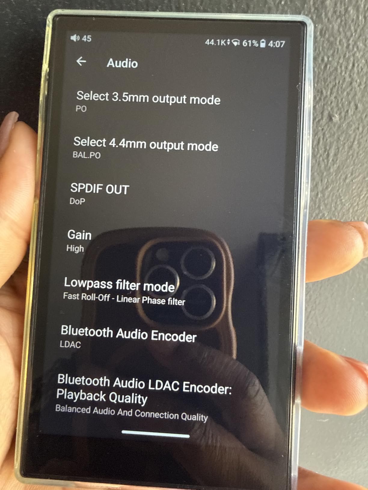 JadeAudio/FiiO JM21 Android 13 Hi-Res Music Player MP3 with Snapdragon 680, Bluetooth WiFi USB DAC 12.5H Playtime (Black) customer photo 1