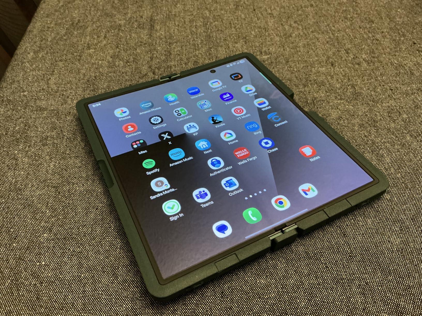 Samsung Galaxy Z Fold7 Cell Phone, 256GB AI Smartphone, Unlocked Android, AI Photo Edits, Large Screen, Long Battery Life, 2025, US 1 Yr Manufacturer Warranty, Blue Shadow customer photo 1