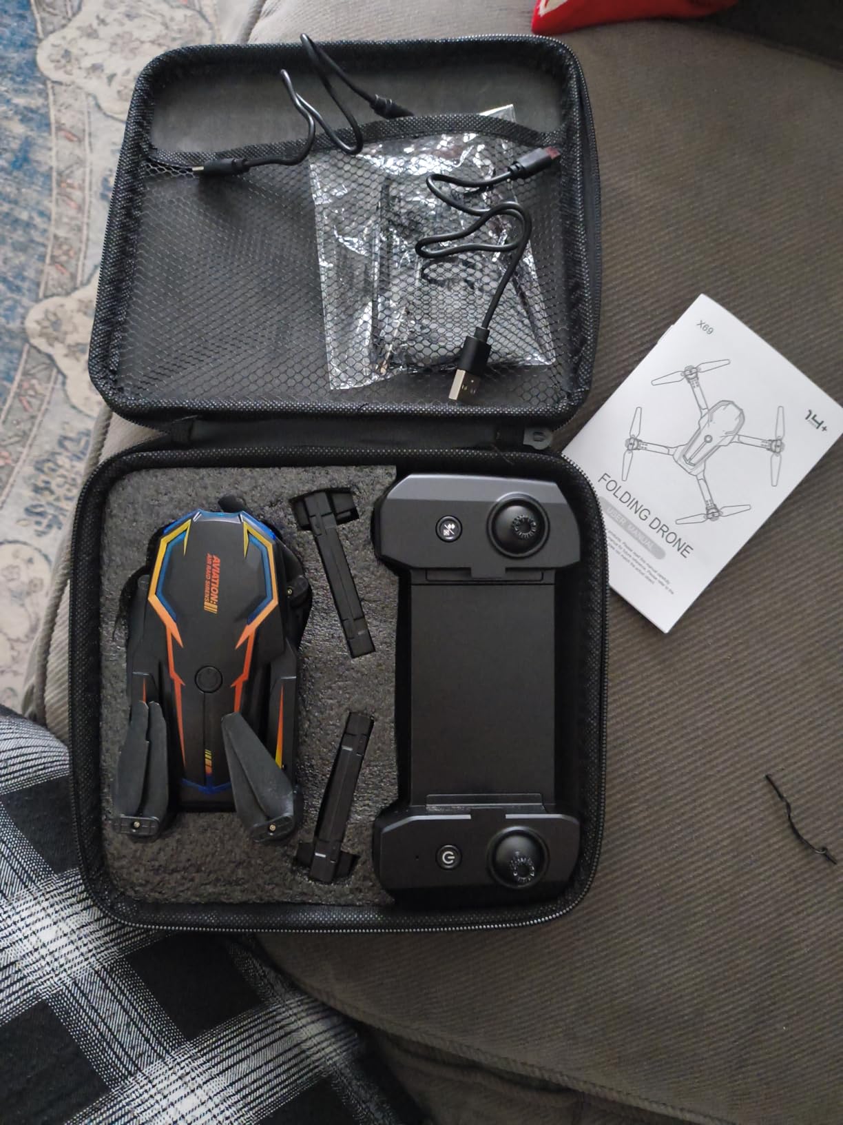 Drone with Camera for Adults, 2K HD FPV Drones with Upgrade Altitude Hold, One-Key Take Off/Landing, Speed Adjustment, Headless Mode, 2 Batteries, Toys Gifts for Teen Boys Girls, Beginner customer photo 1