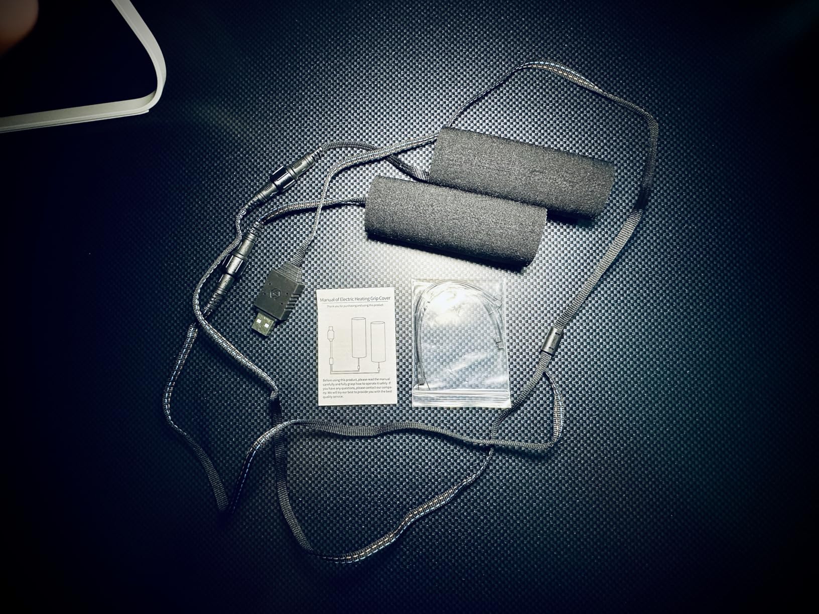 KEMIMOTO ATV Heated Grips, USB 6-Level Adjustable Handlebar Heater, IP67 Waterproof Motorcycle Heated Grip Pads for 22mm Motorcycle/ATV Handlebars customer photo 2