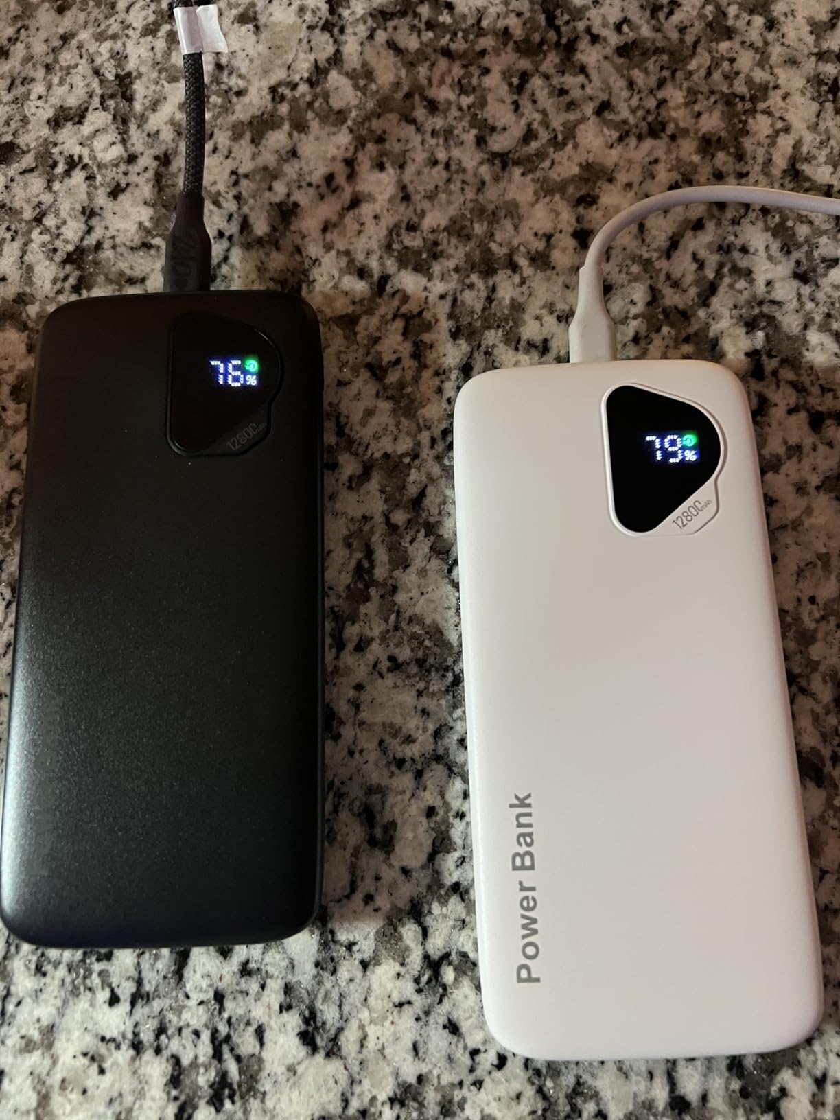 2026 2-Pack 12800mAh Portable Charger with Built in Cables, Travel Essential Battery Pack, 4 Outputs 2 Inputs Slim Power Bank with Cord Wires for iPhone 17/16/15/14, Samsung Galaxy S23/22, Pixel etc customer photo 2