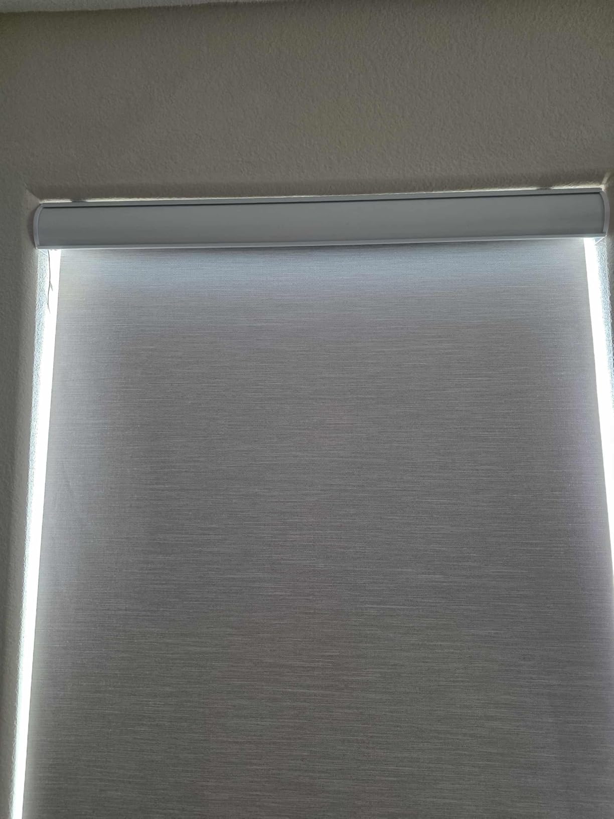 FineTell Motorized Blinds with Remote, 100% Blackout Roller Shades Compatible with Alexa,Apple Homekit,Google Home APP and Voice Control customer photo 2