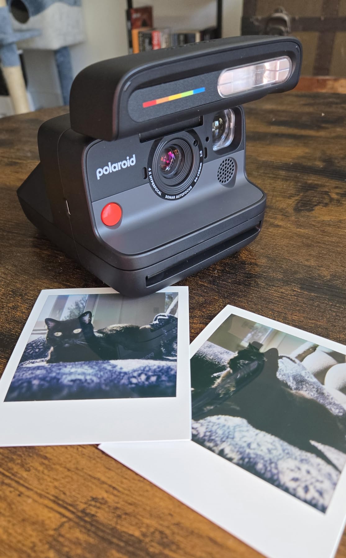 Polaroid Flip Instant Camera + Color Film Bundle (16 Photos Included) - Black (6565) - Hyperfocal 4-Lens System, Sonar autofocus, and Sence Analysis with Bluetooth paired Companion app customer photo 2