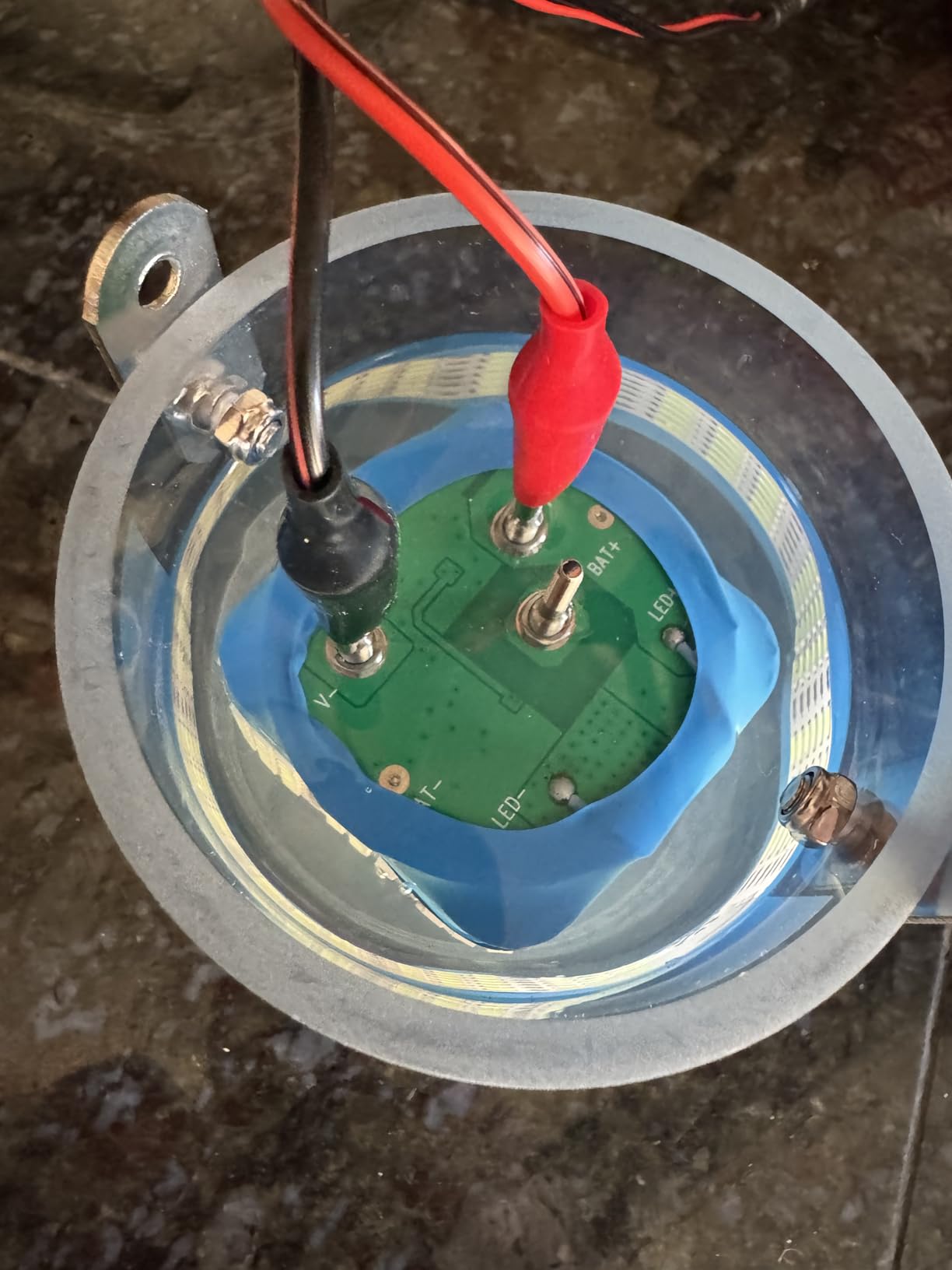 Rechargeable Underwater Fishing Light, Auto On in Water, Multi-Color Options, Up to 16000lm, IP68 Waterproof, No External Power, Cordless, Night Boat Dock Ice Fishing customer photo 1