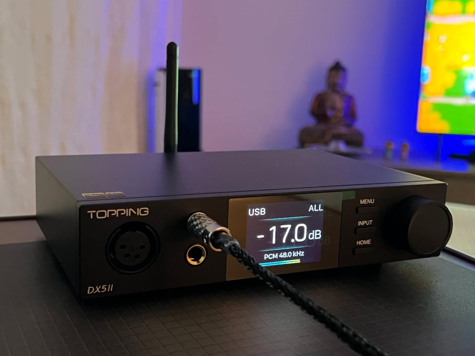 TOPPING DX5 II Hi-Res DAC & Headphone Amp Combo - Dual ES9039Q2M, X-Hybrid Amp, 10-Band PEQ, LDAC Bluetooth 5.1, 4.4mm Balanced & 6.35mm Headphone Output, Preamp Mode, 12V Trigger (Silver) customer photo 1