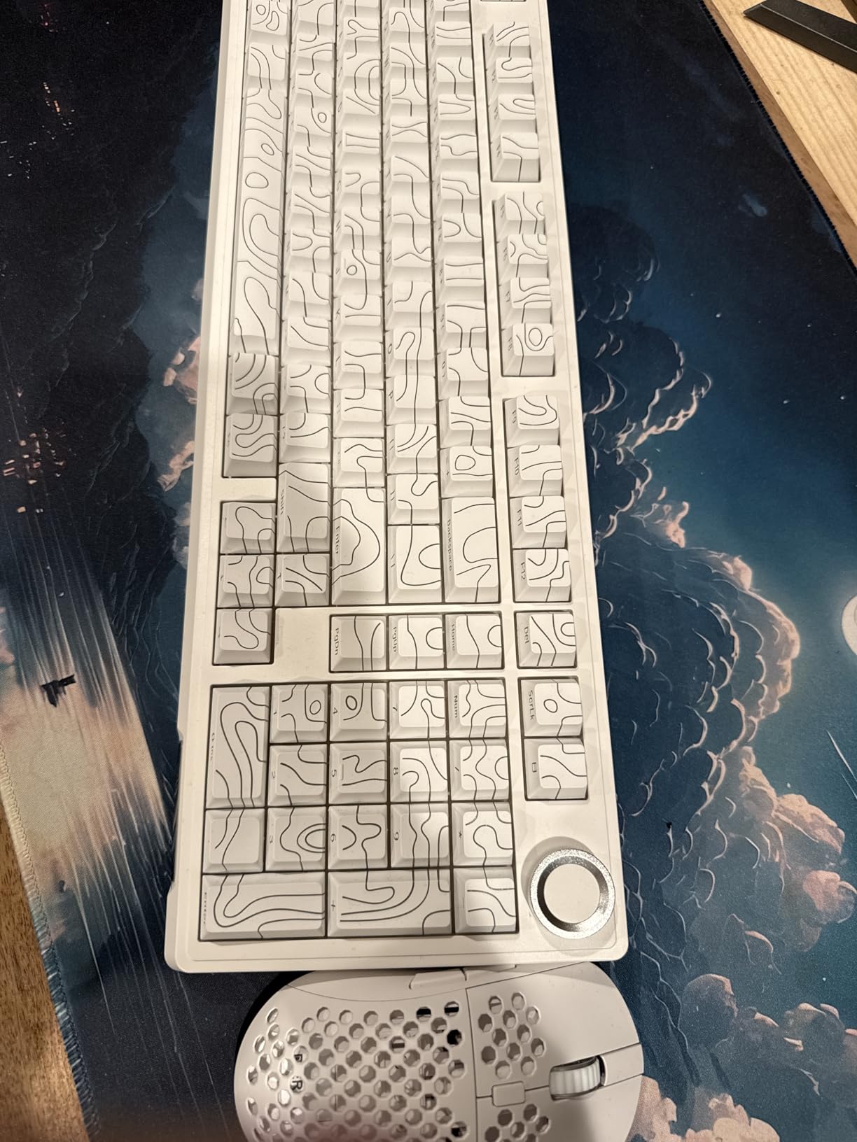 DIERYA M1 Wireless Gaming Mouse, 24000DPI, 180Hrs Battery, 16.8M RGB, 6 Programmable Buttons, Lightweight, Tri-Mode (2.4G/BT5.2/USB-C) for PC/Mac/Laptop - White customer photo 1