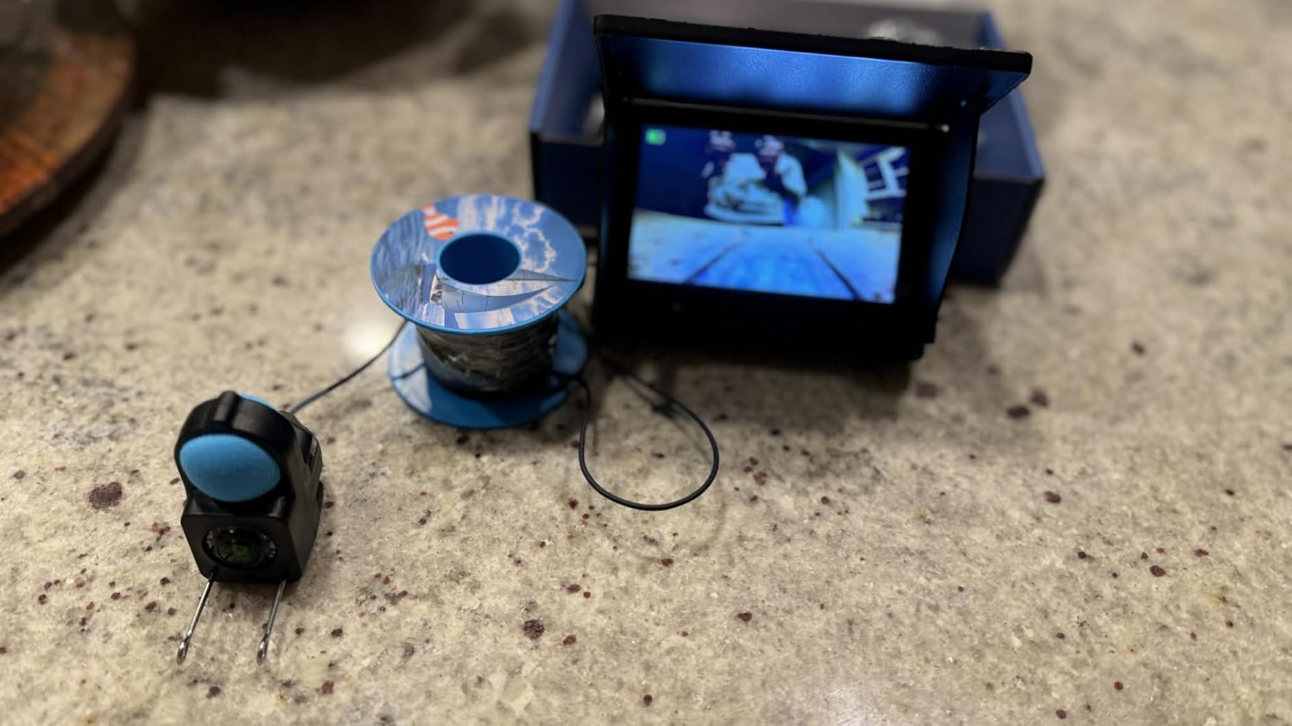 Underwater Fishing Camera TMACTIME 1080P HD, Portable Fish Finder with 4.3