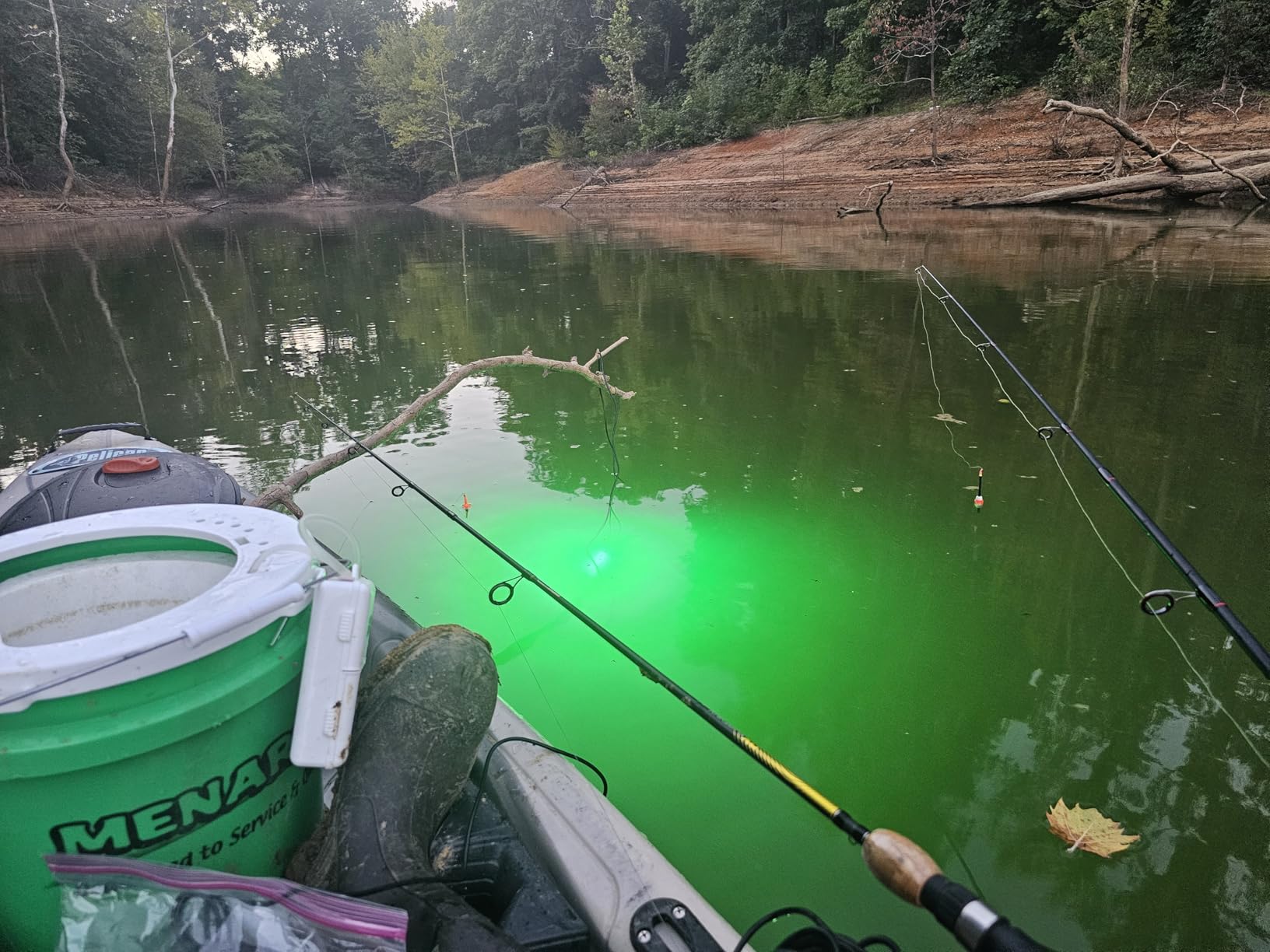 Underwater Green Fishing Light Compatible with Dewalt 20V Battery,Fishing Lights LED Underwater for Crappie and Squid Attracting,13W,1512 lumens,Green Dock Light(No Battery) customer photo 2