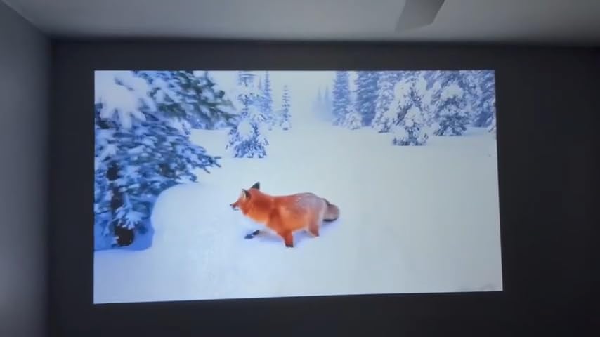 1500 ANSI Official Licensed Google TV Smart Projector, HAPPRUN 4K Full HD Home Theater with Auto Focus, Dolby Sound, Wi-Fi Bluetooth, Built-in Apps, Compatible with Phone & PC, Indoor & Outdoor Use customer photo 1