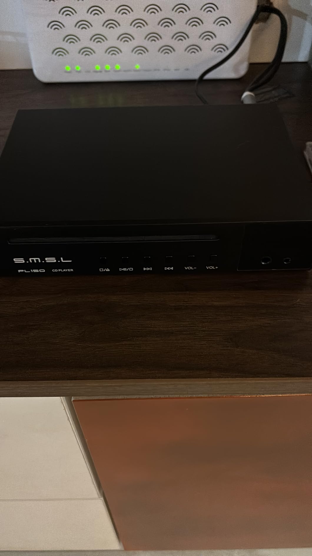 SMSL PL150 CD Player High Power CS43198 D/A chip, Standard/MQA-CD/HDCD CDs, with RCA/3.5mm & 4.4mm Headphone/Optical/Coaxial Output, for Vehicle/Laptop/TV/PC, CD Player Amp with Remote Control (Black) customer photo 1