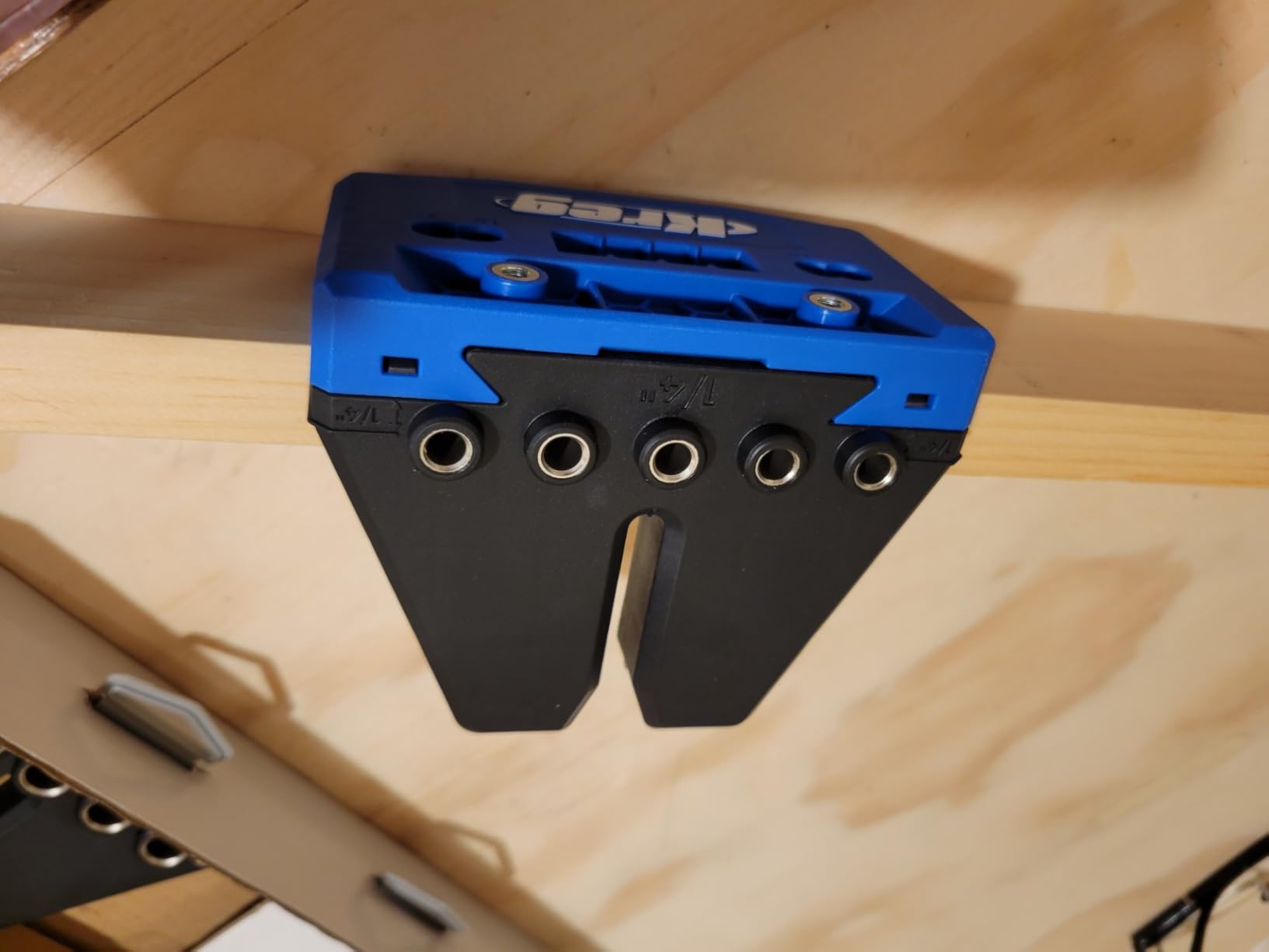 Kreg Dowel Jig Kit - Doweling Guide Kit with Removable Drill Guides - No-Measure Doweling Jig for Benchtop and Workshop Projects - Cabinet Joint Alignment Tool - KHJD345 customer photo 2