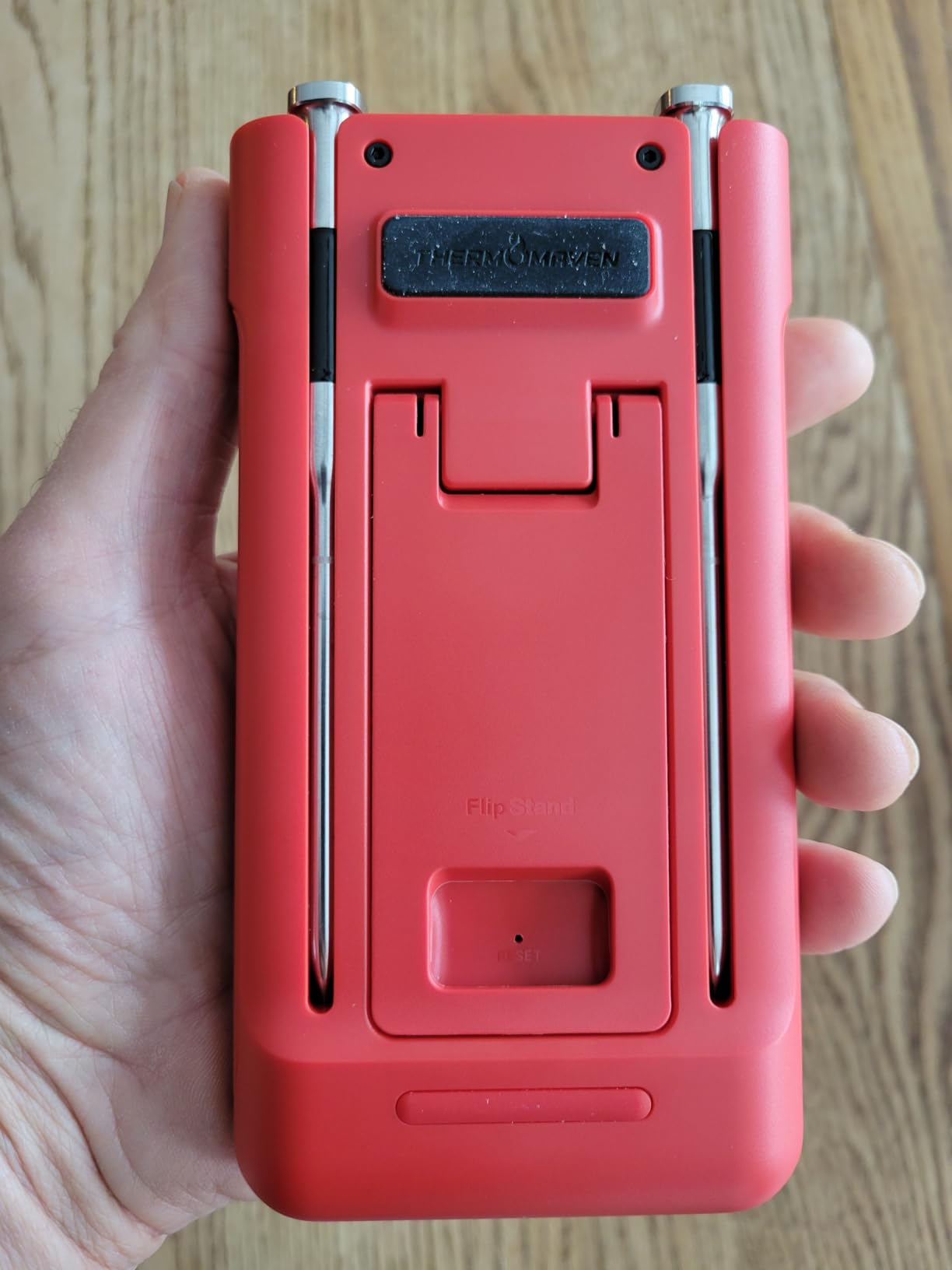 ThermoMaven 3000FT Smart Wireless Meat Thermometer, Sub-1G Long Range, 6 Sensors NIST Certified Accuracy, 2 Thin Probes, Standalone Base with Large LCD for Grill, Smoker, Oven, BBQ customer photo 2