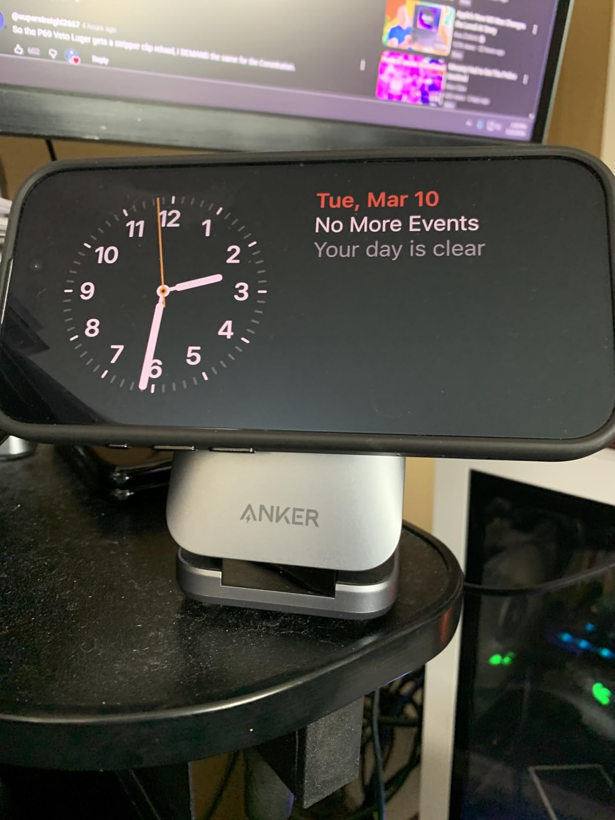 Anker Prime 3-in-1 Charging Station, AirCool Wireless Charger, Qi2 25W Certified Palm-Sized Foldable MagSafe Charger customer photo 1