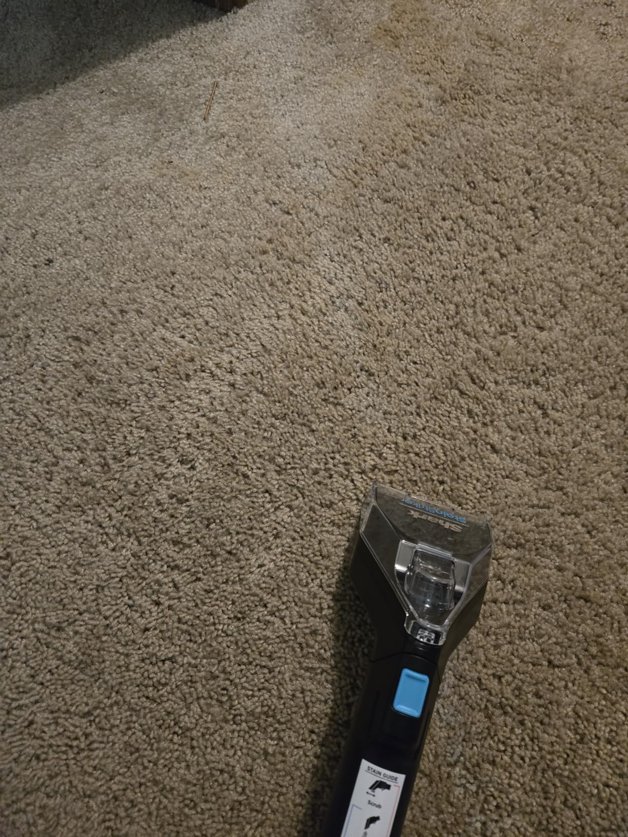 Shark StainStriker Portable Carpet & Upholstery Cleaner w/on board self cleaning - Spot, Stain, & Odor Eliminator, Includes 2 Cleaning Tools & 2 Cleaning Solutions, Charcoal, PX221BRN customer photo 1
