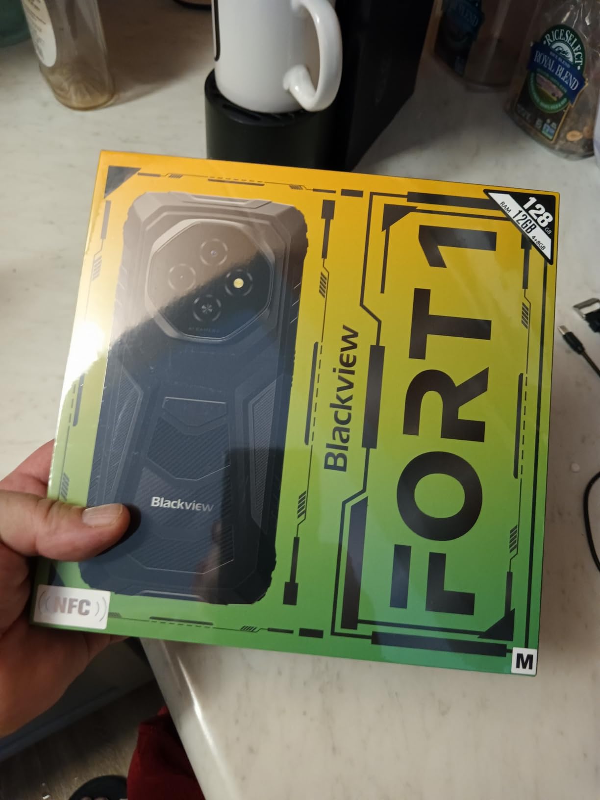 Blackview Fort 1 Rugged Phone Android 15,10000mAh Battery 12GB+128GB 2TB Expand Rugged Smartphone Unlocked, Gemini AI 6.56 Inch 90Hz, 4G T-Mobile Dual SIM IP69K Waterproof, Fingerprint/NFC/OTG/GPS customer photo 1