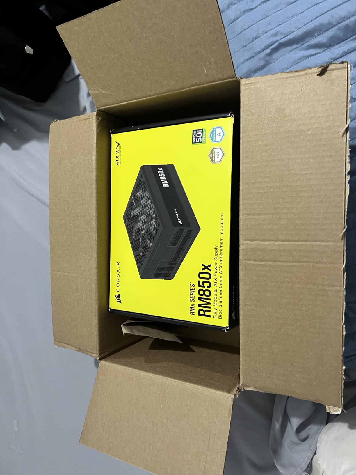 CORSAIR RM850x ATX 3.1 PCIe 5.1 Ready Fully Modular 850W Power Supply customer photo 1
