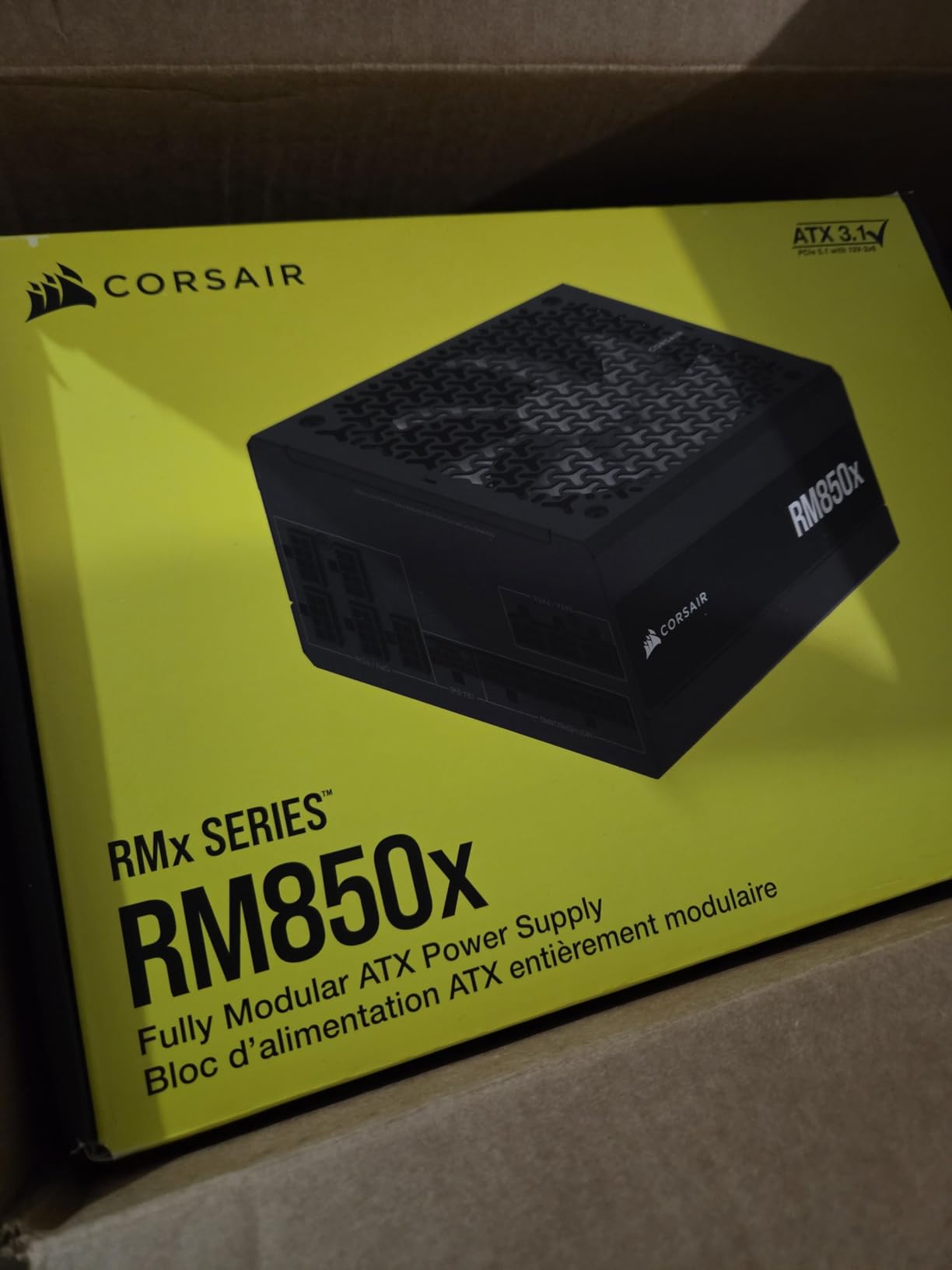 CORSAIR RM850x ATX 3.1 PCIe 5.1 Ready Fully Modular 850W Power Supply customer photo 2