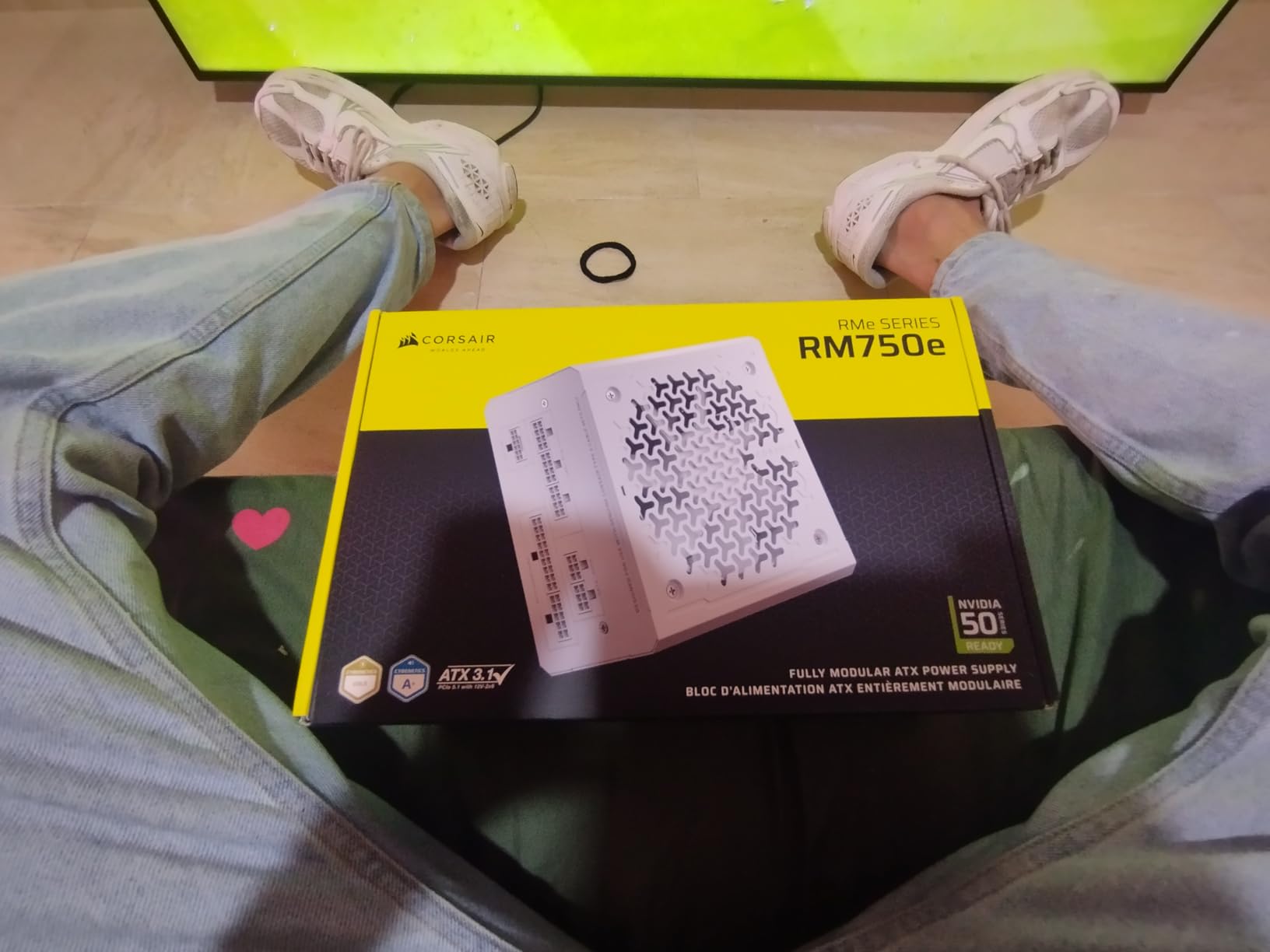 CORSAIR RM750e ATX 3.1 PCIe 5.1 Ready Fully Modular 750W Power Supply - 12V-2x6 Cable Included, Cybenetics Gold Efficiency, 105°C-Rated Capacitors, Modern Standby Mode - Black customer photo 1