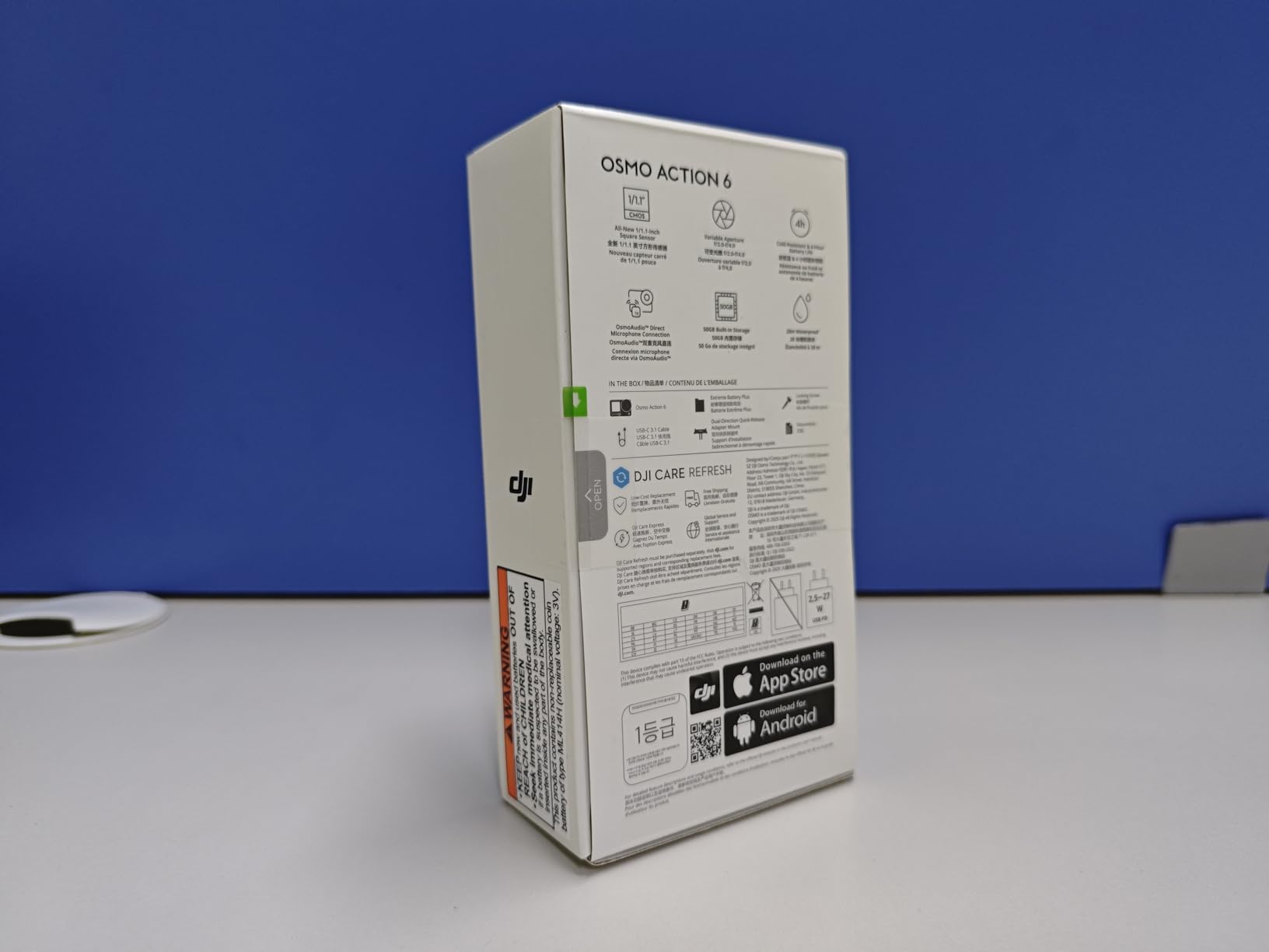 DJI Osmo Action 6 Standard Combo, Action Camera with 1/1.1