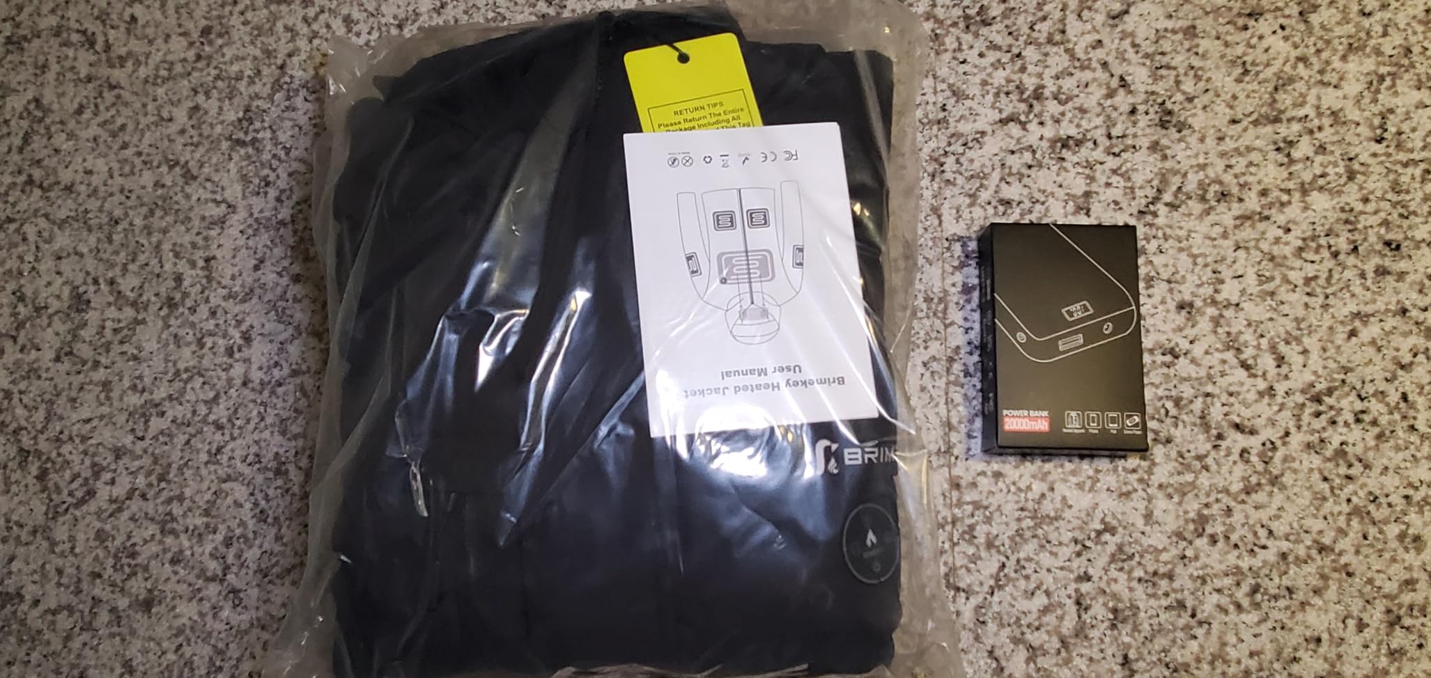 Heated Jacket for Men with 20000 mAh Battery Pack Fleece Lining Mens Heated Coat Waterproof Windproof Skiing Hunting customer photo 1