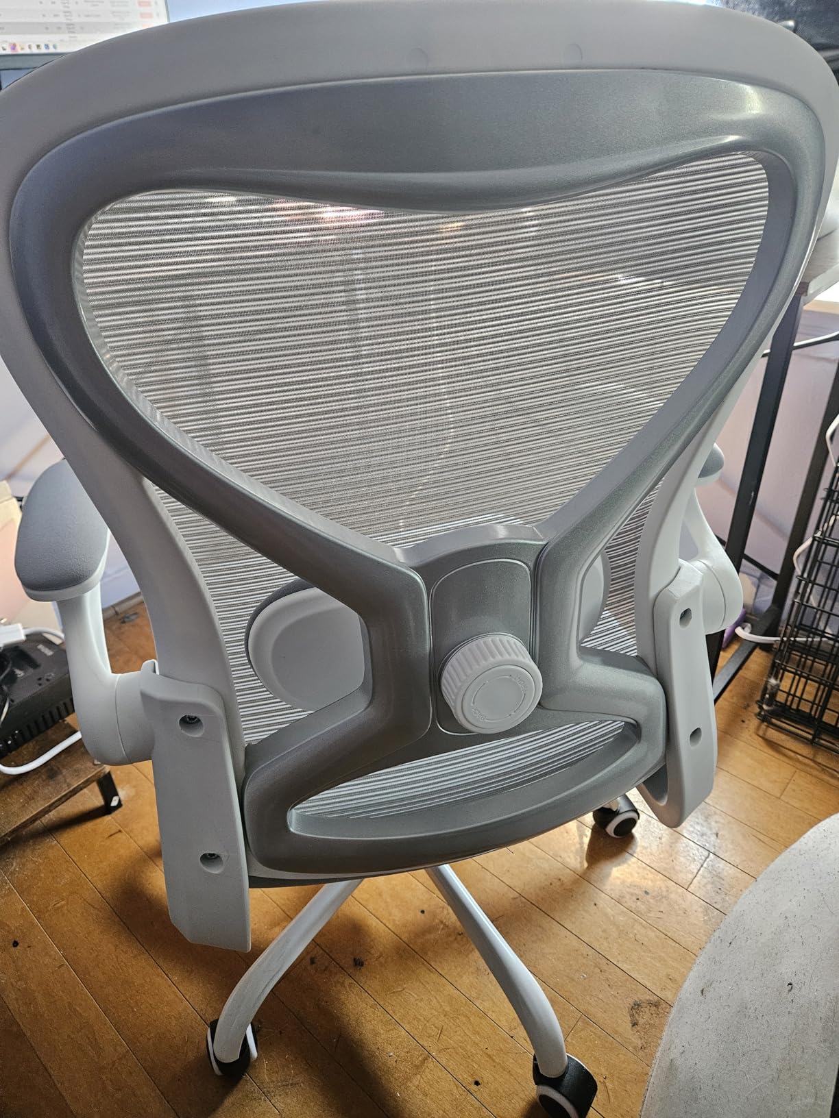 Office Desk Chair with Ergonomic Lumbar Support, Extra-Thick Seat Cushion, Flip-up Arms, Breathable Mesh Back, Computer Task Chair for Home Office customer photo 1