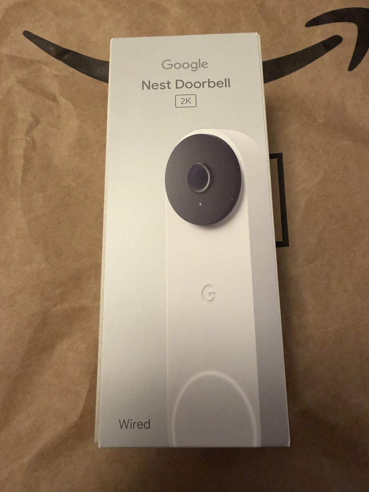 Google Nest Doorbell (Wired, 3rd Gen) - 2K Video and Gemini, Live View, Night Vision, 2-Way Audio - Works with Google Home - 2025 Model - Snow customer photo 2