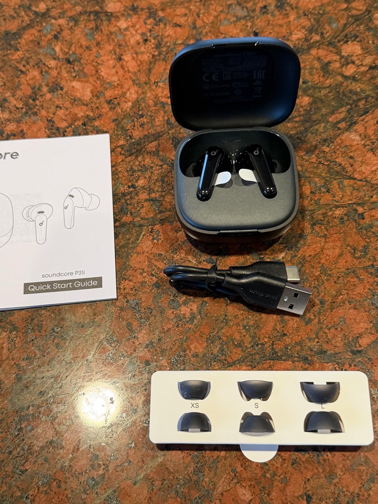 Soundcore P31i by Anker, Real-Time Adaptive Noise Cancelling, Hi-Res Sound, Translation Earbuds, 50H Playtime, Wireless Earbuds, Bluetooth Earphones, Spatial Audio, Fast Charging, IP55 (Black) customer photo 2