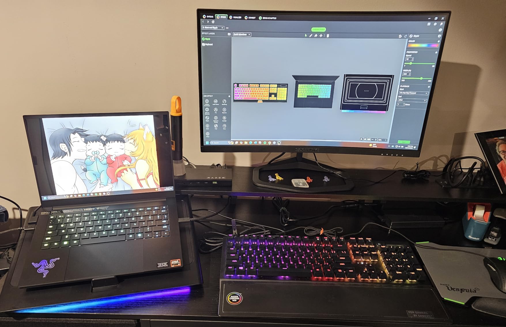 Razer Blade 14 (2025) Gaming Laptop: NVIDIA GeForce RTX 5060 - AMD Ryzen AI 9 365 CPU - 3K 120Hz OLED Display - 16GB LPDDR5X RAM - 1TB SSD - Thin & Lightweight - Chroma RGB - Windows - Black customer photo 1