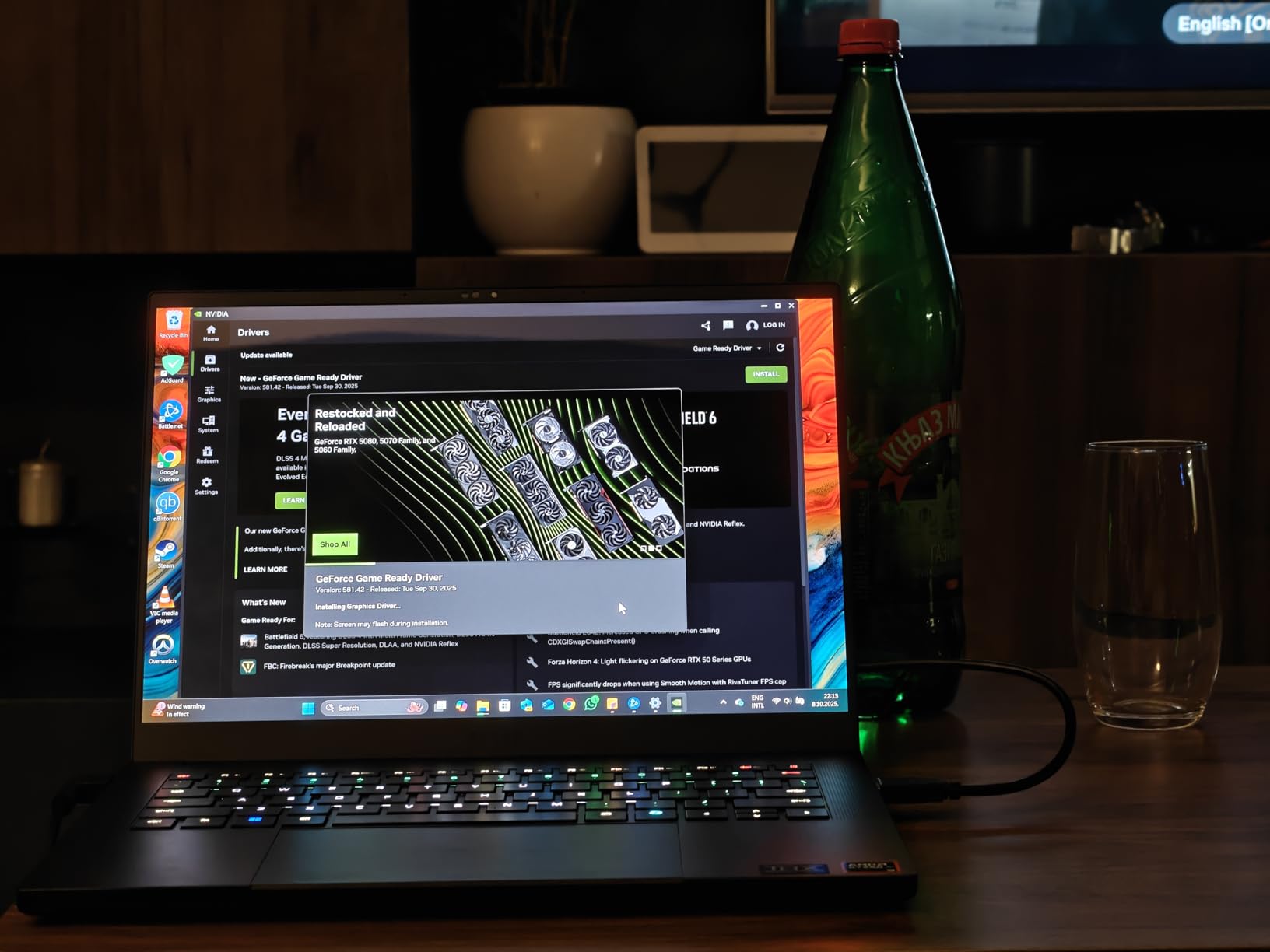 Razer Blade 14 (2025) Gaming Laptop: NVIDIA GeForce RTX 5060 - AMD Ryzen AI 9 365 CPU - 3K 120Hz OLED Display - 16GB LPDDR5X RAM - 1TB SSD - Thin & Lightweight - Chroma RGB - Windows - Black customer photo 2