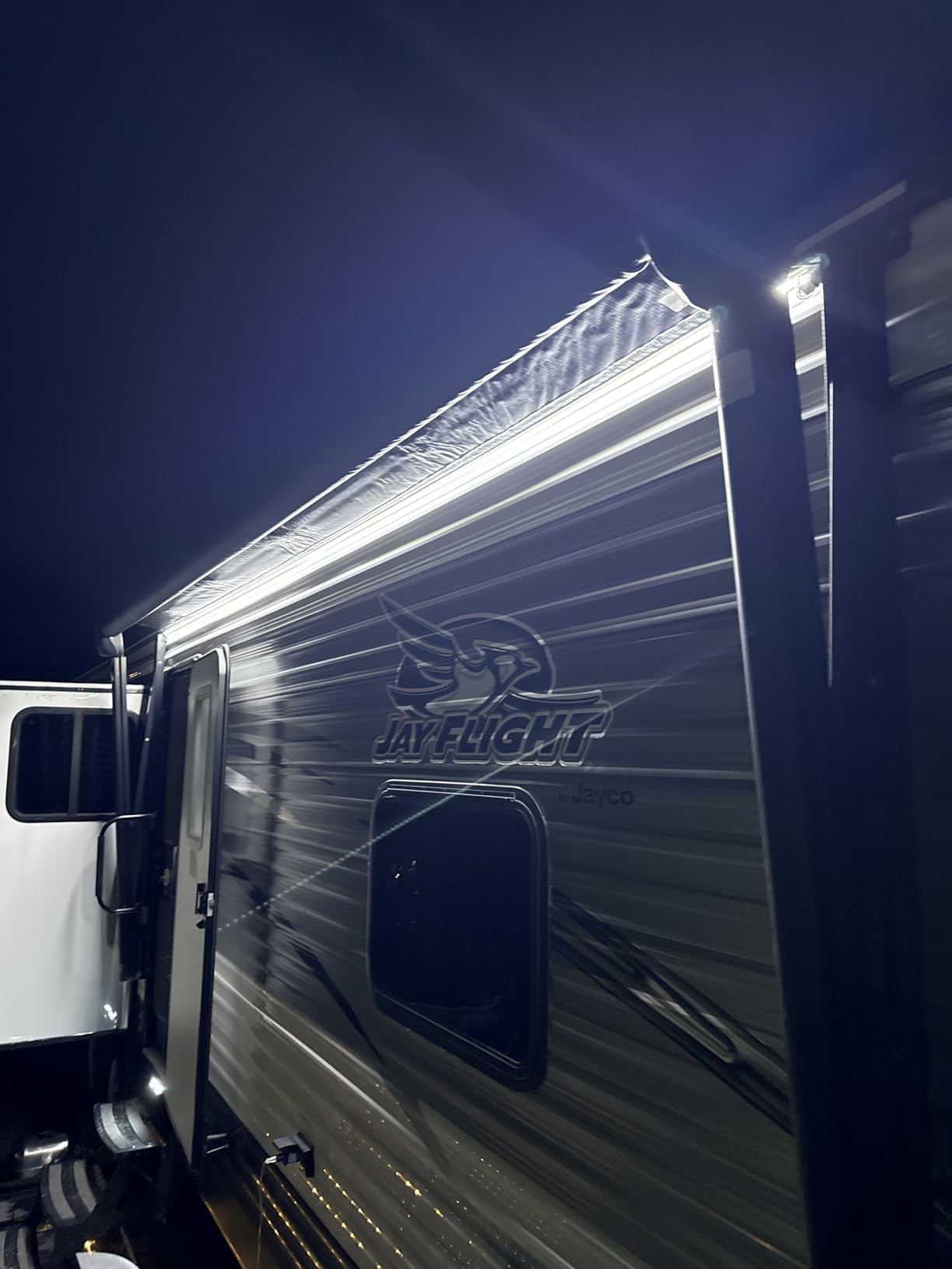 RV Awning LED Lights, 12V 20FT Camper Lights for Motorhome Travel Trailer Concession Stands Food Trucks, IP65 Waterproof RV Exterior Underglow Light, Daylight White customer photo 1