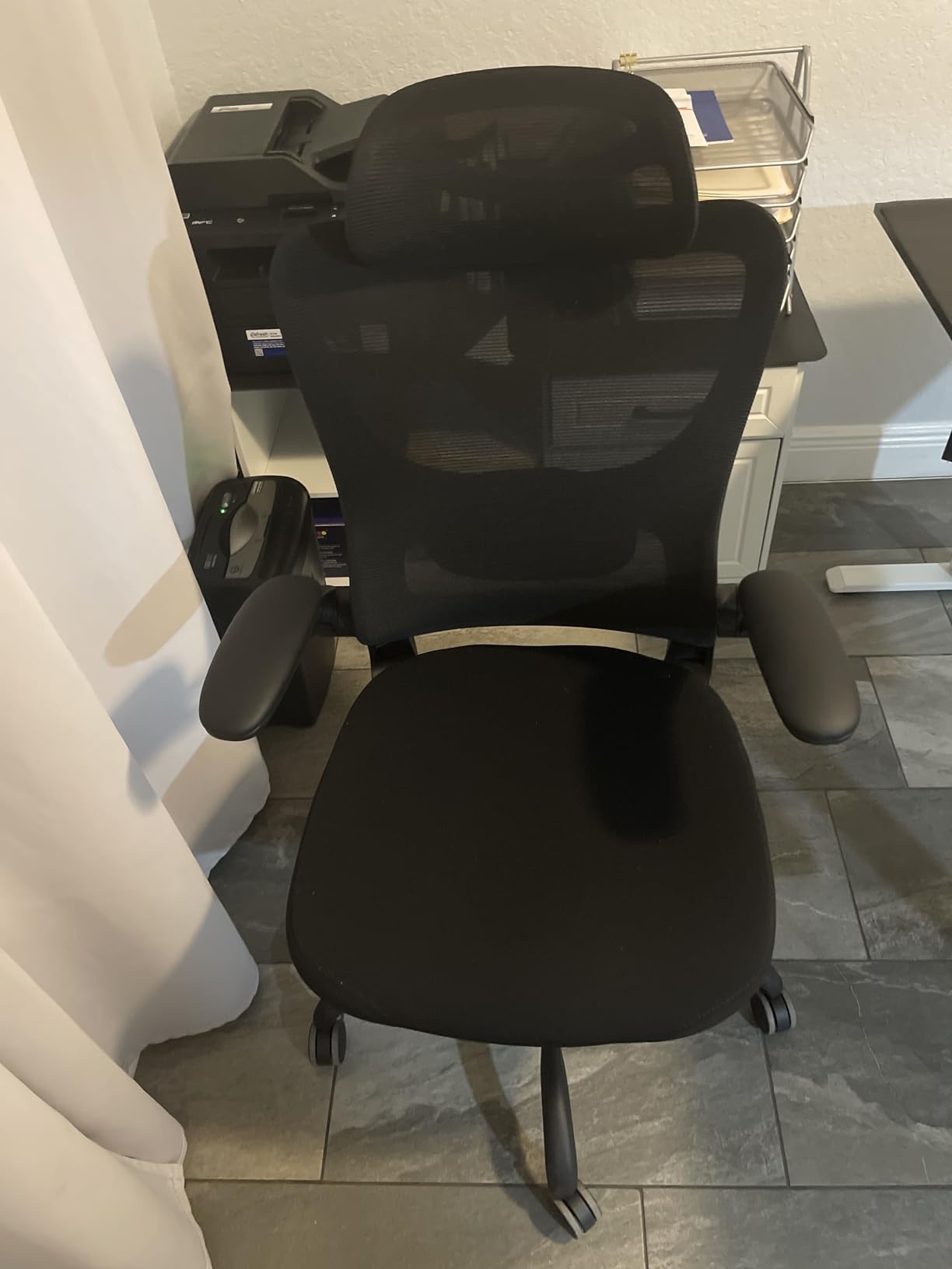 HUANUO Ergonomic Office Chair, High Back Computer Desk Chair with Adjustable Lumbar Support and Headrest, Comfy Gaming Chair with 3D Armrests, Home Office Rolling Chair, Max Load 300 lbs customer photo 2