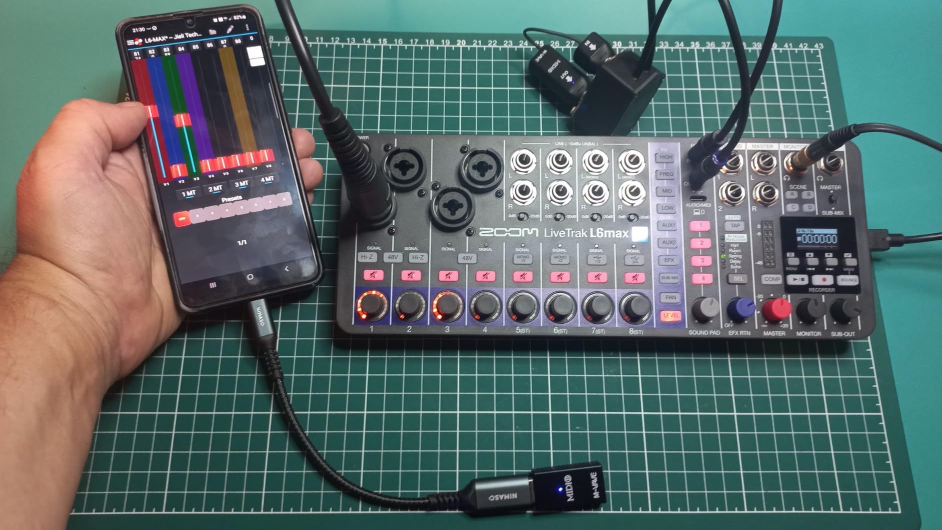 Zoom LiveTrak L6max Digital Mixer and Recorder, 12-Channel, 32-Bit Float, Battery Powered, 4 Combo + 8 Stereo Inputs, MIDI, Effects, Sound Pads, 3-Band EQ, AI Noise Reduction customer photo 1