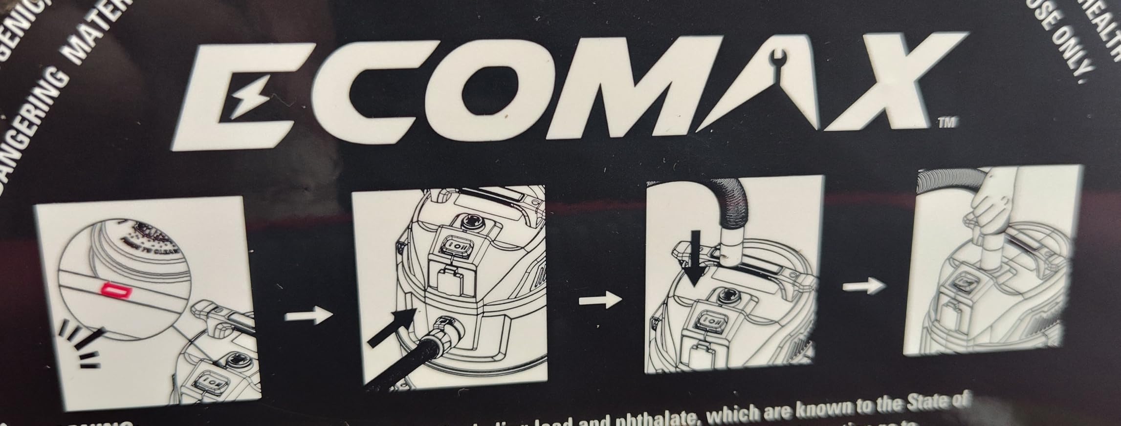 ECOMAX Dust Extractor & Shop Vac 2-in-1, Semi-Automatic Filter Clean, HEPA Filter, 8 Gallon 6.5 HP Wet Dry Vacuum, Anti-Static Hose, Dust-Full Indicator customer photo 1