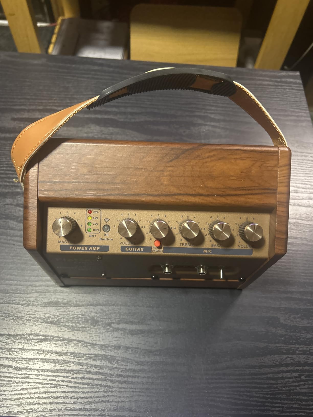 Crush20 Acoustic Guitar Amp, 20W Mic/Guitar Amplifier with Reverb, 2-Band EQ, Rechargeable 8H Battery Life, Advanced Dual-chip Wireless Portable Speaker for 6.35mm Microphone/Acoustic Guitars customer photo 2