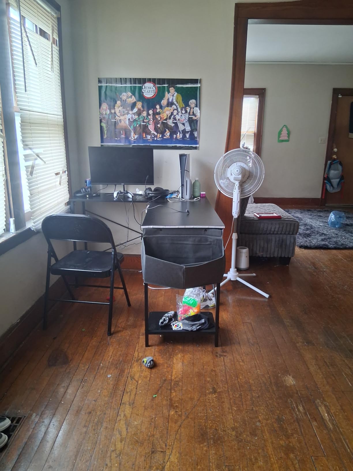 OLIXIS L Shaped Desk, 50-Inch Office Computer Gaming Desks Corner PC Table with Side Bag and Reversible Shelf for Home Work Study Writing Black customer photo 2