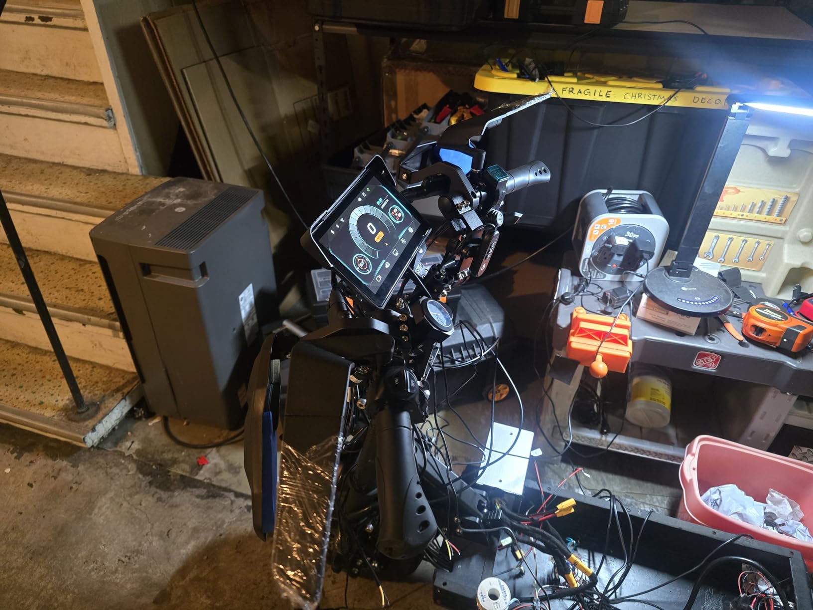 Artman Motorcycle Dash cam Front and Rear, 7'' IPS Touch Screen, Portable Motorcycle Carplay for Apple Carplay and Android Auto GPS Navigation System, TPMS Compatible, IP67 Waterproof & 64G SD Card customer photo 2