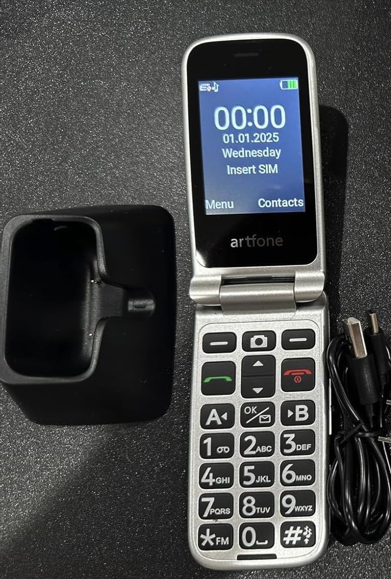 G6 Pro Red - 4G LTE Flip Phone Unlcoked丨Cell Phone for Seniors丨2.4