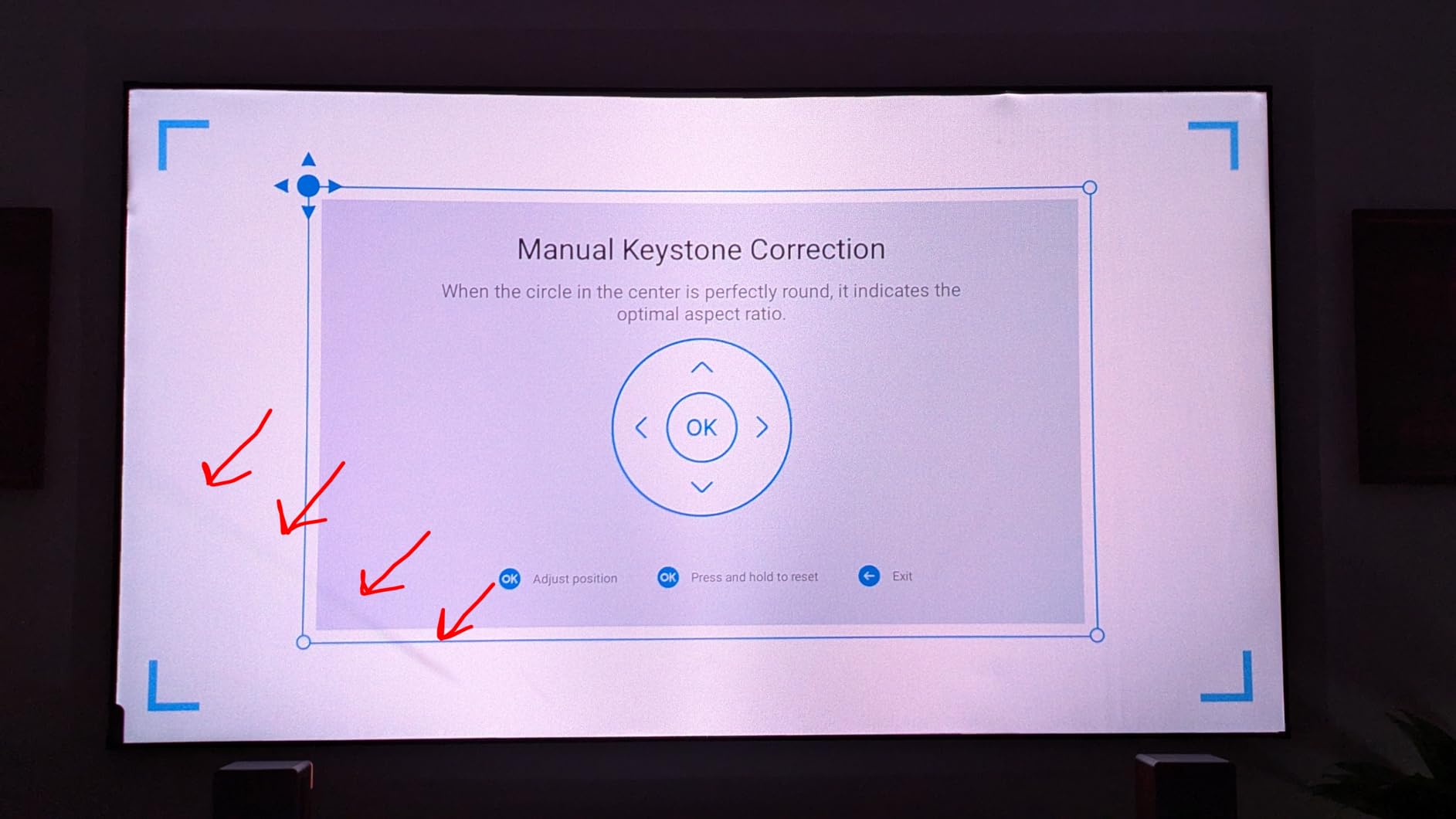 NothingProjector ALR Fresnel Screen for Ultra Short Throw Projector, 95% Ambient Ceiling Light Rejecting, 100 inch, 1.2 High Gain, 4K/8K UHD, Active 3D, Fixed Frame Wall Mount Anti Daylight, NothPJ customer photo 1