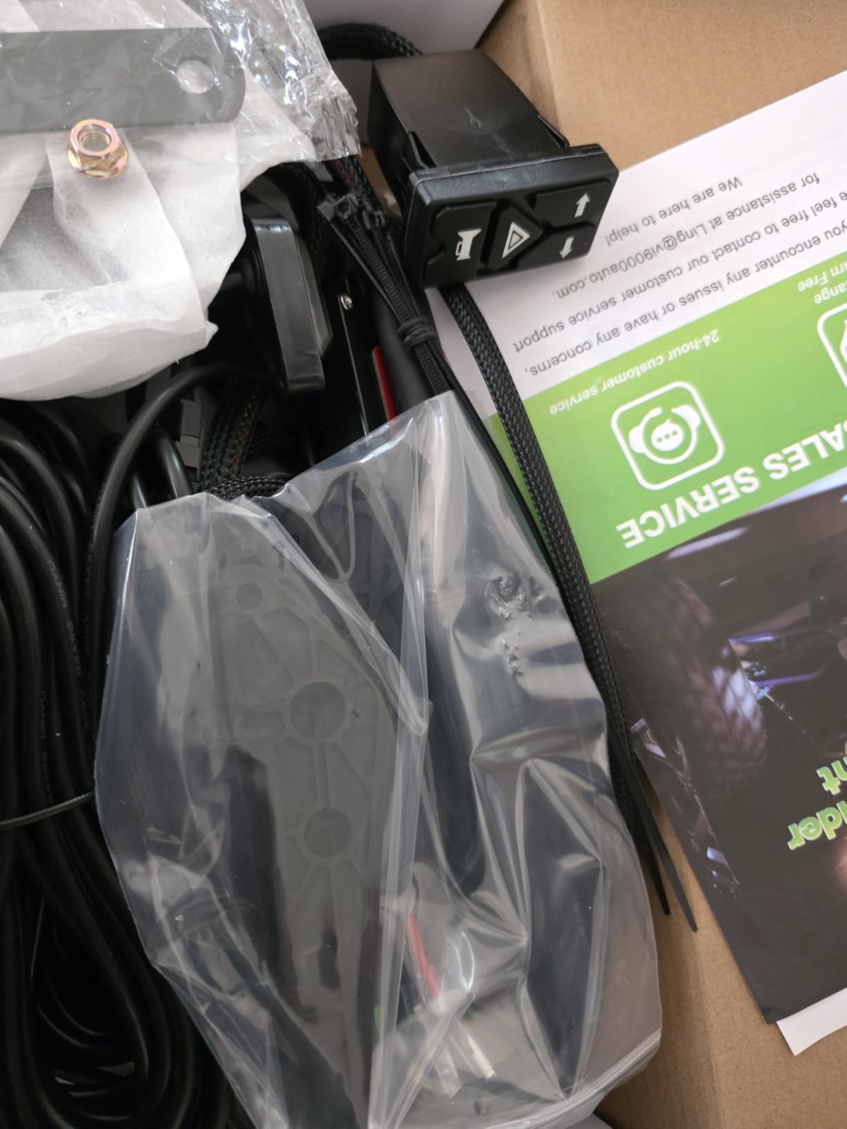 UTV Turn Signal Kit with 110D Horn, License Plate Holder w/Light, Universal UTV/ATV Blinker kit with Integrated Rocker Switch, Pre-Wired, Plug & Play Compatible with Polaris, Can-Am, CFMOTO customer photo 1