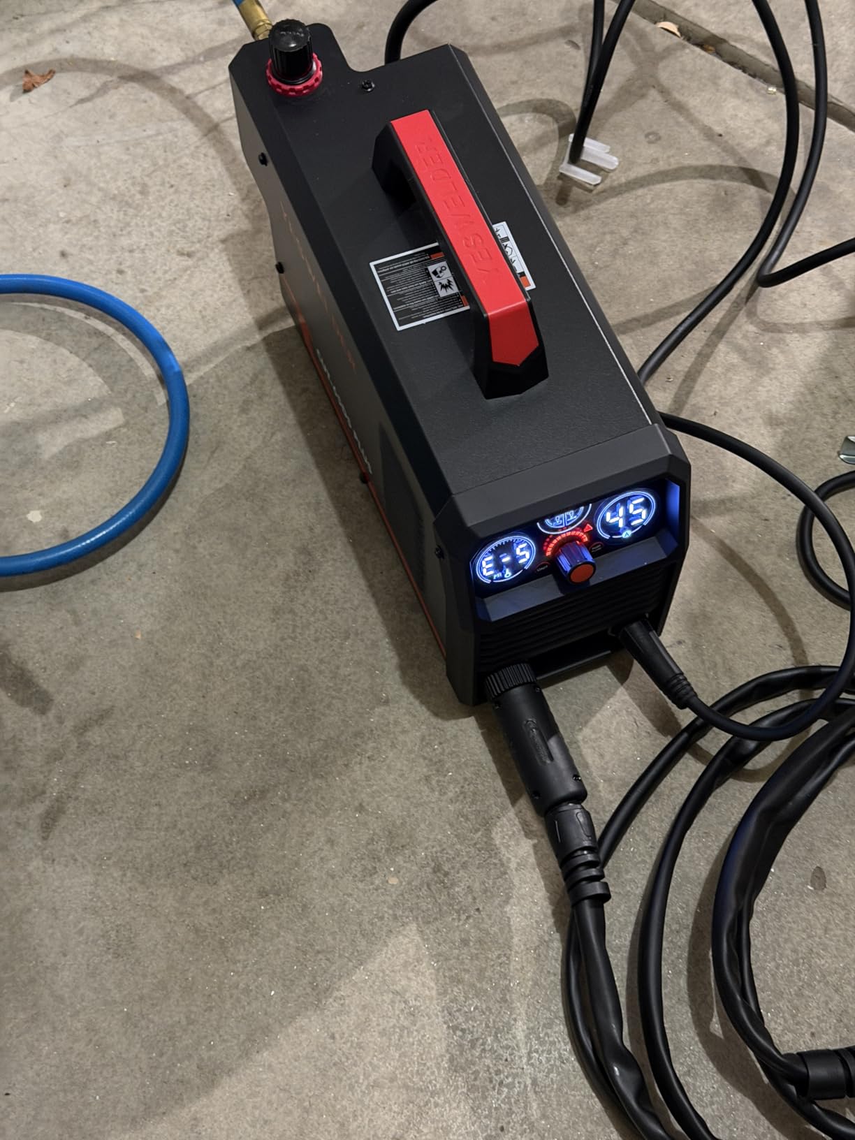 YESWELDER Plasma Cutter, 65Amp 110V/220V Non-High Frequency Non-Touch Pilot Arc 4-In-1 Plate Cutting/Grid Cutting/Gouging/Marking Multifunctional Plasma Cutting Machine CUT-65DS PLUS customer photo 1