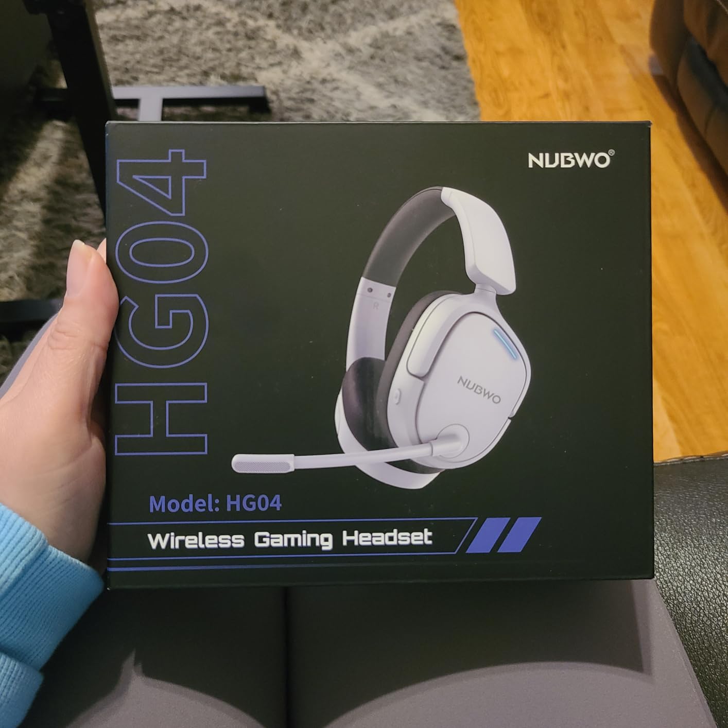 NUBWO Wireless Gaming Headset for PS5, PC, PS4 - Dual 2.4G & Bluetooth Simultaneous Gaming Headphones, EQ Sound Modes, Noise-Canceling Mic, 80-Hour Battery, Comfortable Foldable & Travel Design customer photo 2