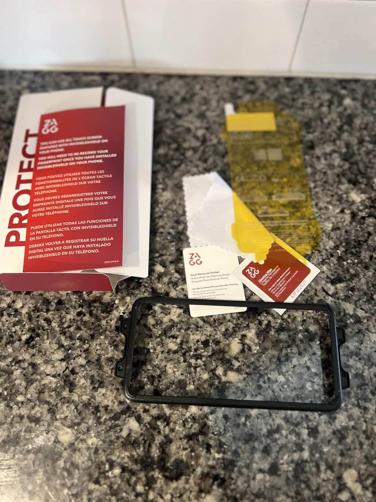 ZAGG Glass+ Samsung Galaxy S26 Screen Protector - Impact & Shatter Protection, 3x Stronger Tempered Glass, Fingerprint Scanner Compatible, Scratch Resistant, InvisibleShield, Easy Installation customer photo 2