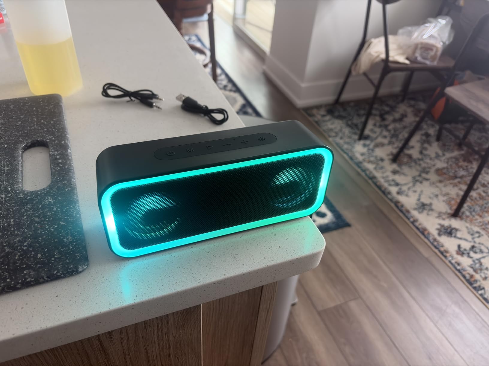 IKT Portable Bluetooth Speaker with Lights x Stocking Stuffers, 30W Loud Stereo Sound, Bluetooth5.4, Enhanced Bass,30H Playtime, TWS Pairing, IPX7 Waterproof, Speakersfor Home/Party/Outdoor customer photo 2