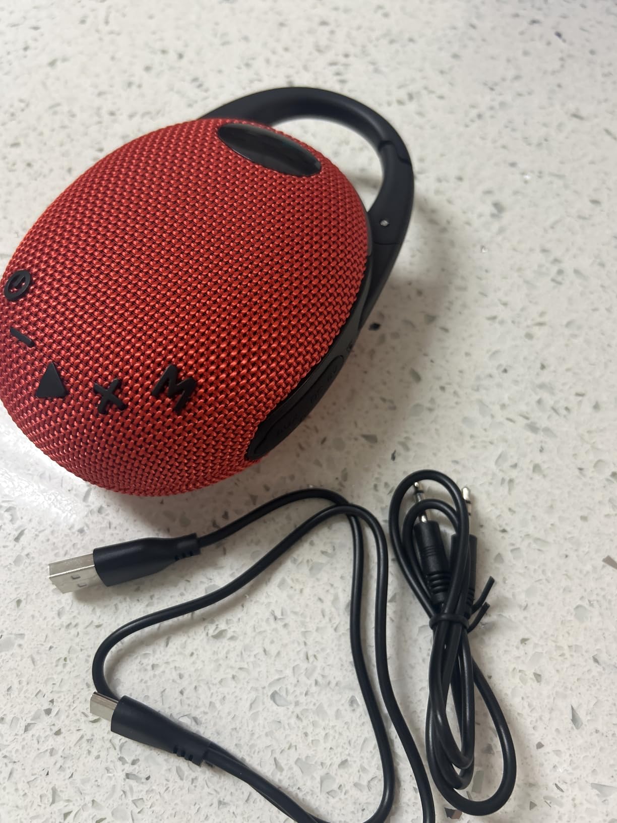 Portable Mini Bluetooth Speaker with HD Sound, LED Power Display, Big Pro Sound with Punchy Bass,Integrated Carabiner, 25H Playtime, Colorful RGB Lights, TWS pairing,Outdoor/Party/Travel, Gift Ideas customer photo 1